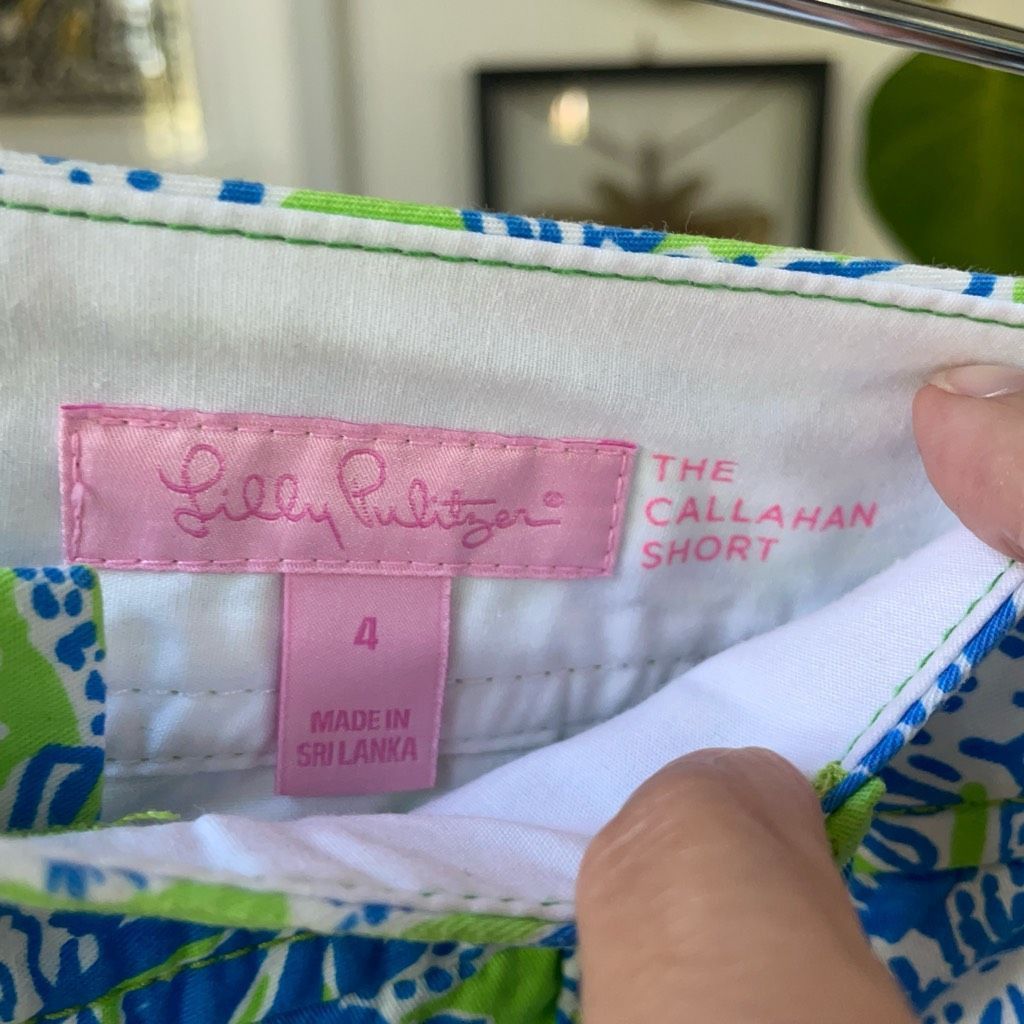 Lilly Pulitzer Lilly Pulitzer The Callahan in Limeade Biggest Fan Print Sho Size 27" / US 4 / IT 40 - 7 Thumbnail