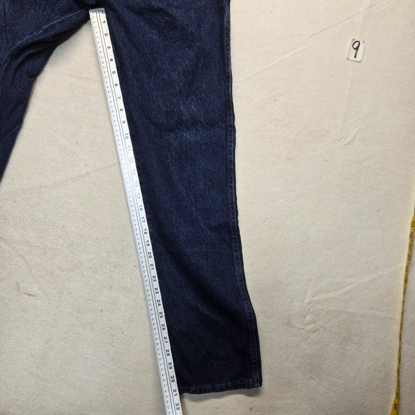Wrangler VINTAGE Wrangler Jeans Regular Fit Straight Blue Denim Workwear Men 33X32 Size US 33 - 6 Thumbnail