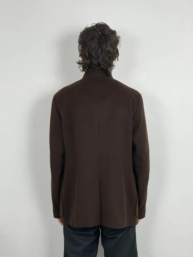 Armani Collezioni Armani Officer Brown Wool Pocket Jacket Size US M / EU 48-50 / 2 - 3 Thumbnail
