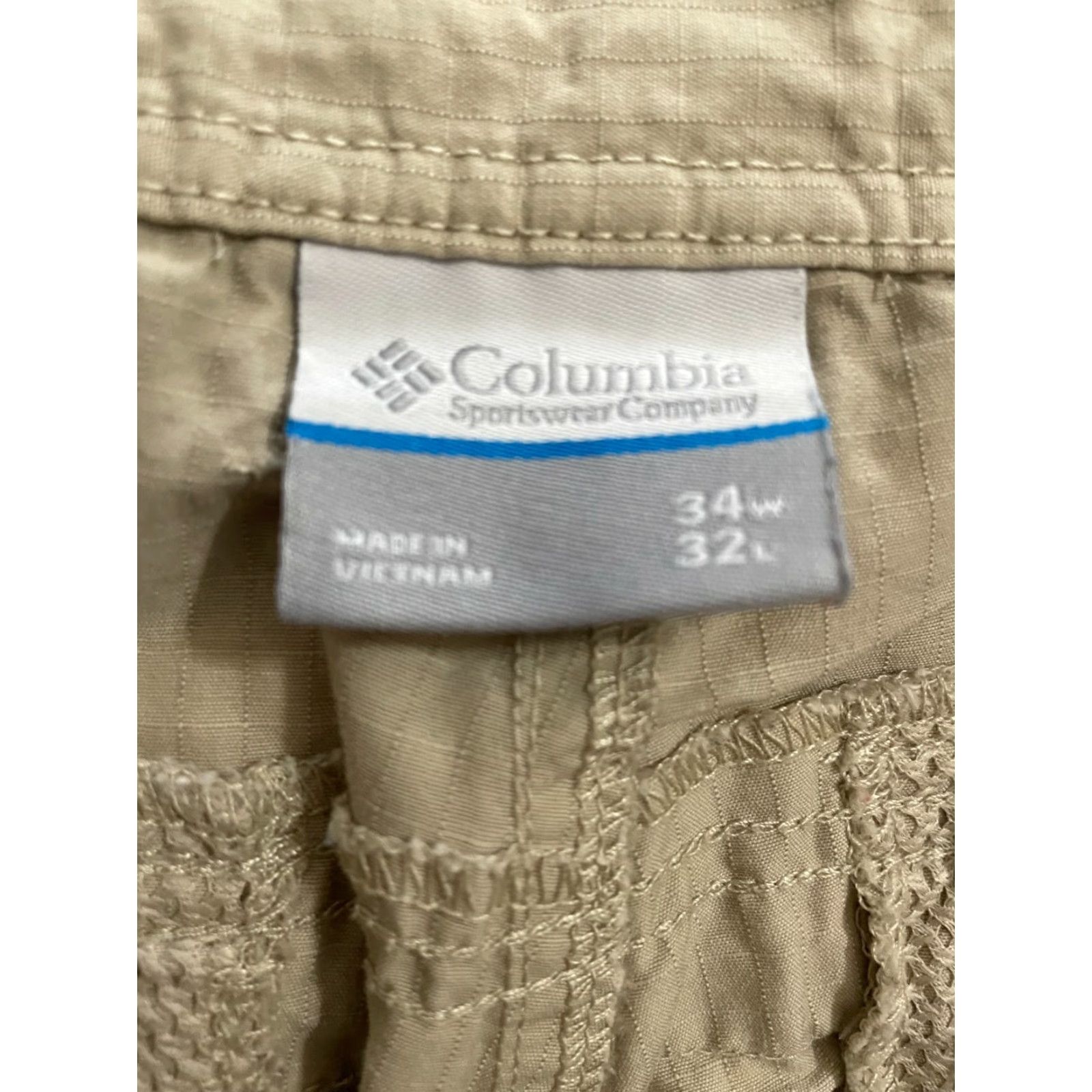 Vintage Columbia Pants 34x32 Khaki Cargo 5 Pocket Sportswear Men Size US 34 / EU 50 - 4 Thumbnail