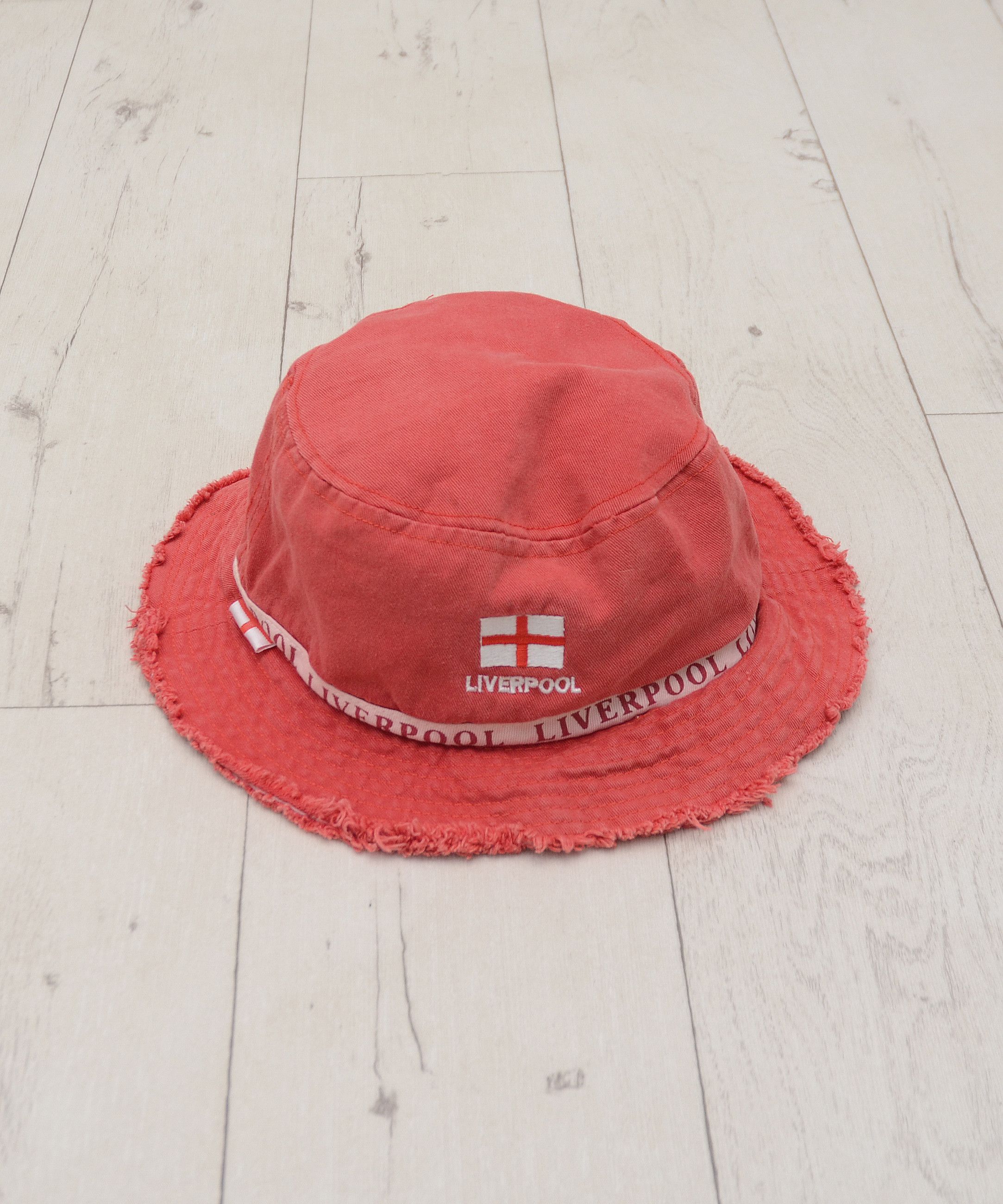 Vintage Bucket made of Liverpool jersey Vintage Y2K Socer Hat Cap Size ONE SIZE - 1 Thumbnail