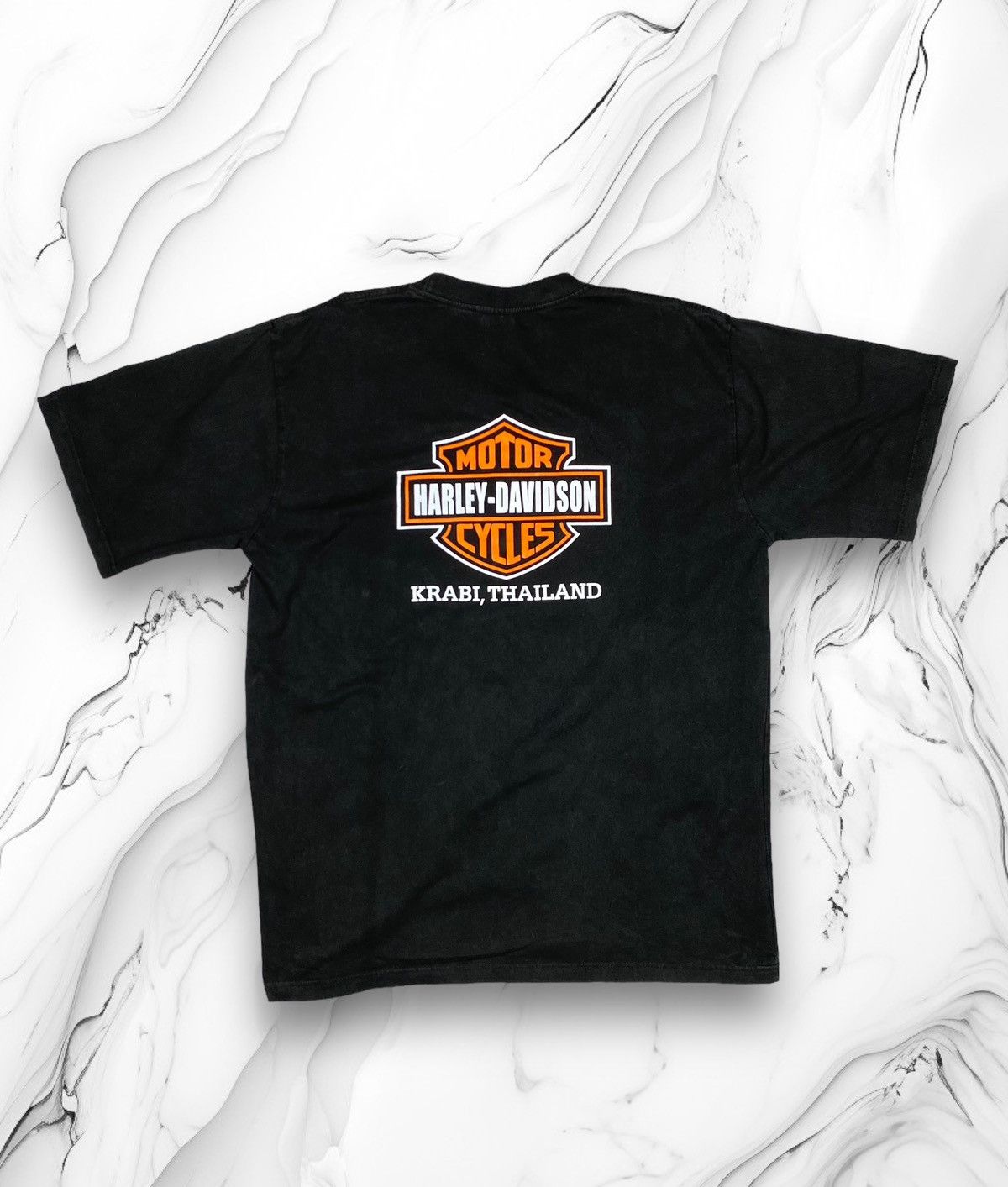 Harley Davidson × Vintage 00s Vintage Harley Davidson Central Big Logo T Shirt Tee Size US XXL / EU 58 / 5 - 1 Thumbnail