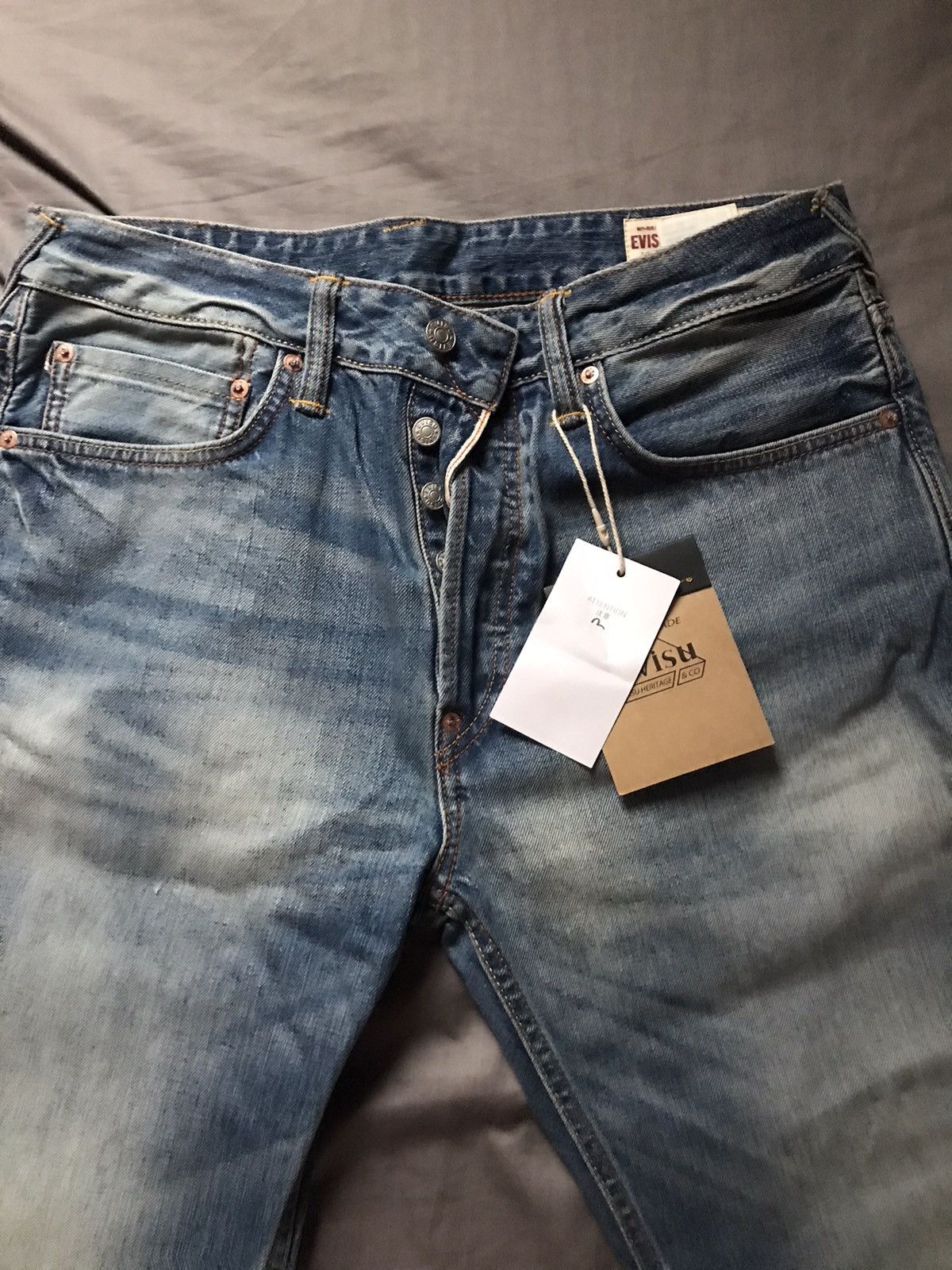 Evisu Evisu Daicock Print Denim Size US 31 - 2 Thumbnail