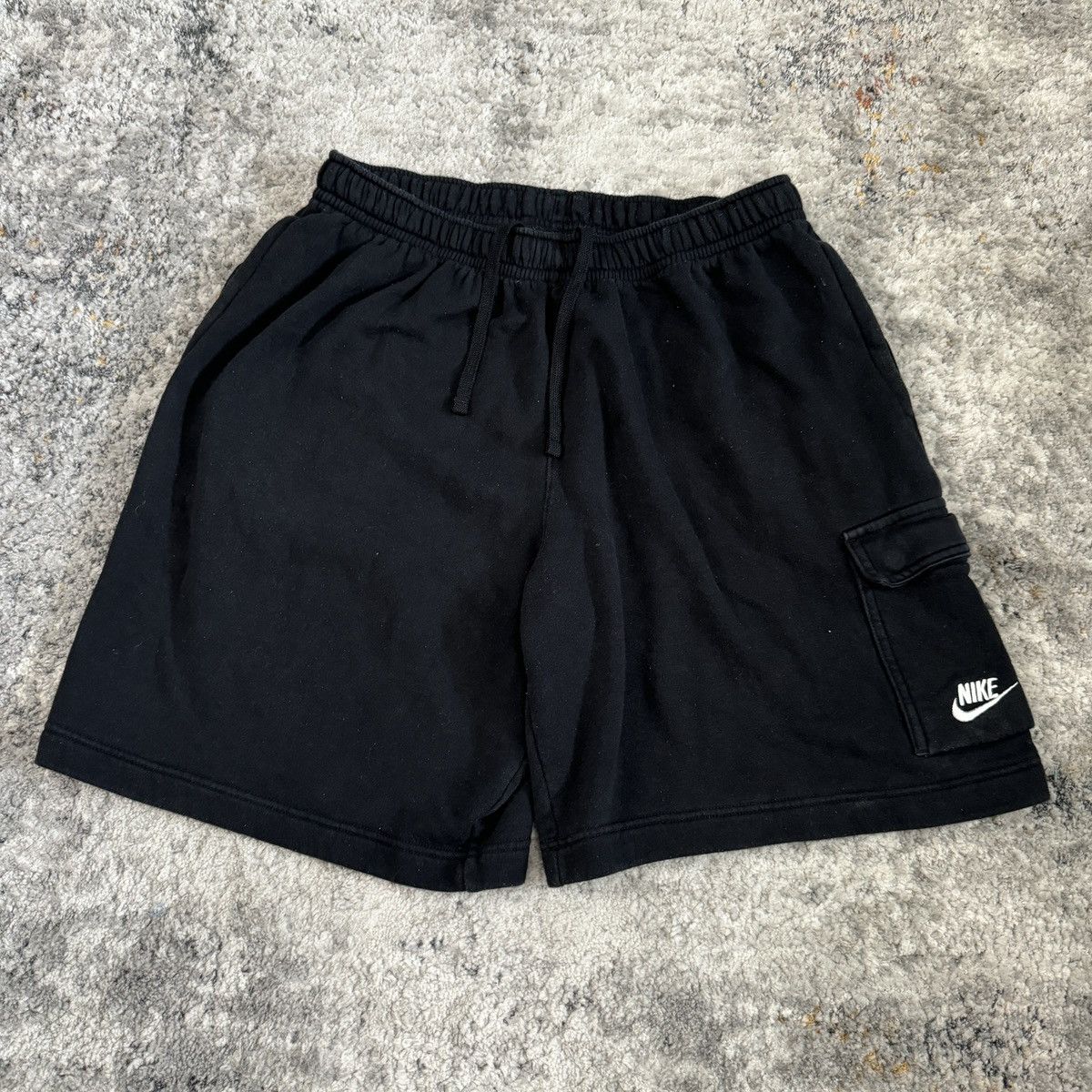 Nike × Vintage Vintage y2k Nike baggy wide leg cargo black shorts Size US 30 / EU 46 - 1 Thumbnail