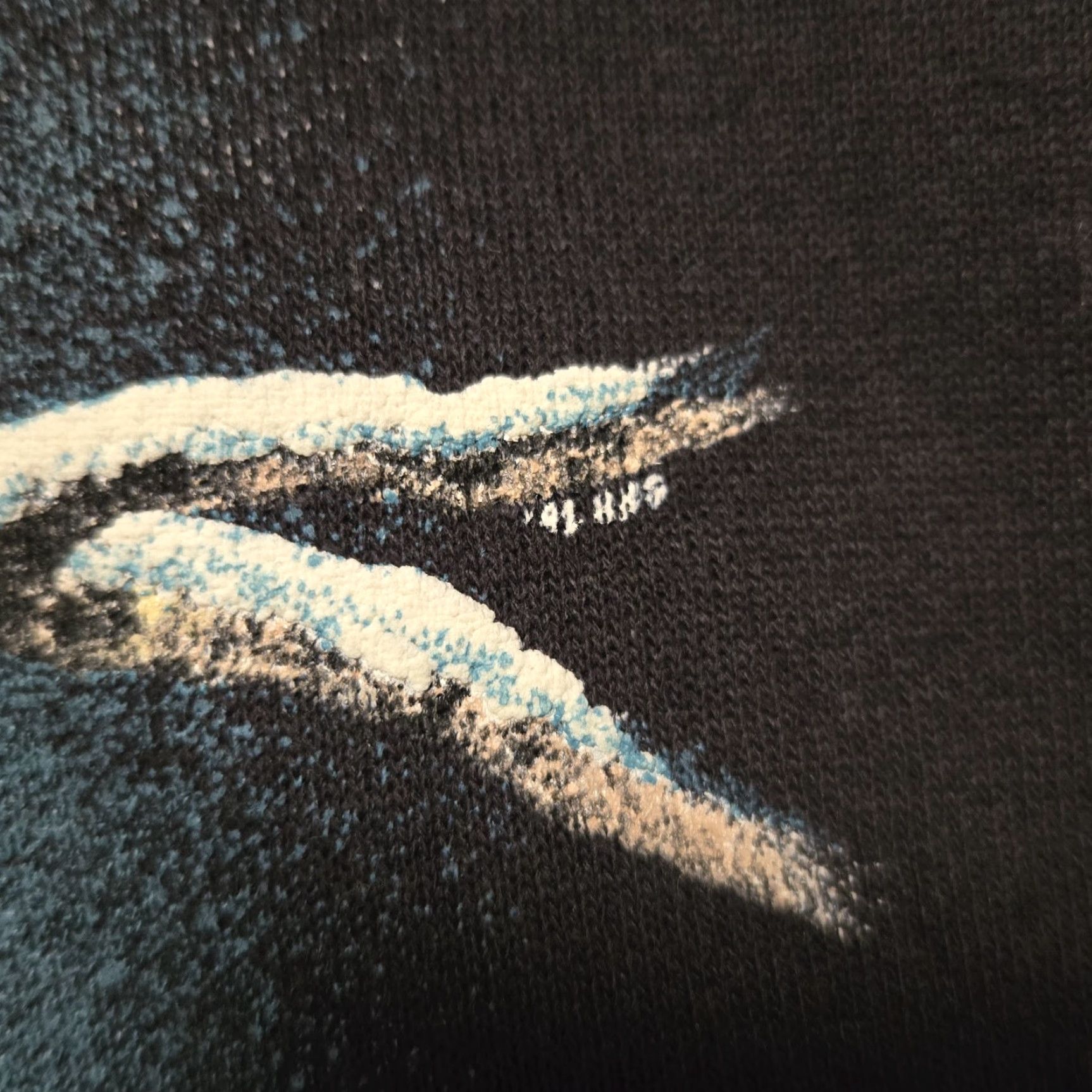 Hanes VINTAGE Eyes In the Mist Wolf Sweatshirt Black Adult XXL 1991 Wildlife NWOT Size US XXL / EU 58 / 5 - 7 Thumbnail