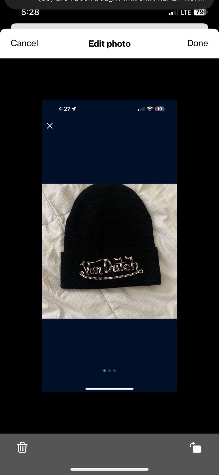 Von Dutch Von Dutch Rhinestone Beanie / Skullcap Size ONE SIZE - 1 Thumbnail