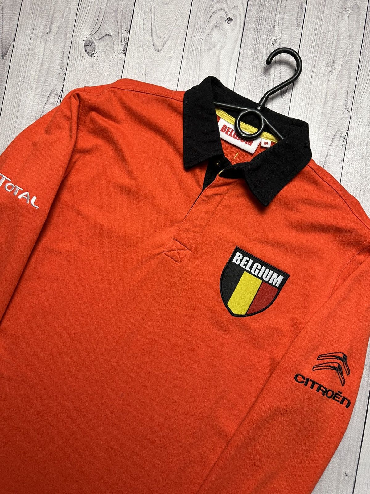 Vintage Vintage Belgium rugby jersey Citroen size M logo Size US M / EU 48-50 / 2 - 2 Thumbnail