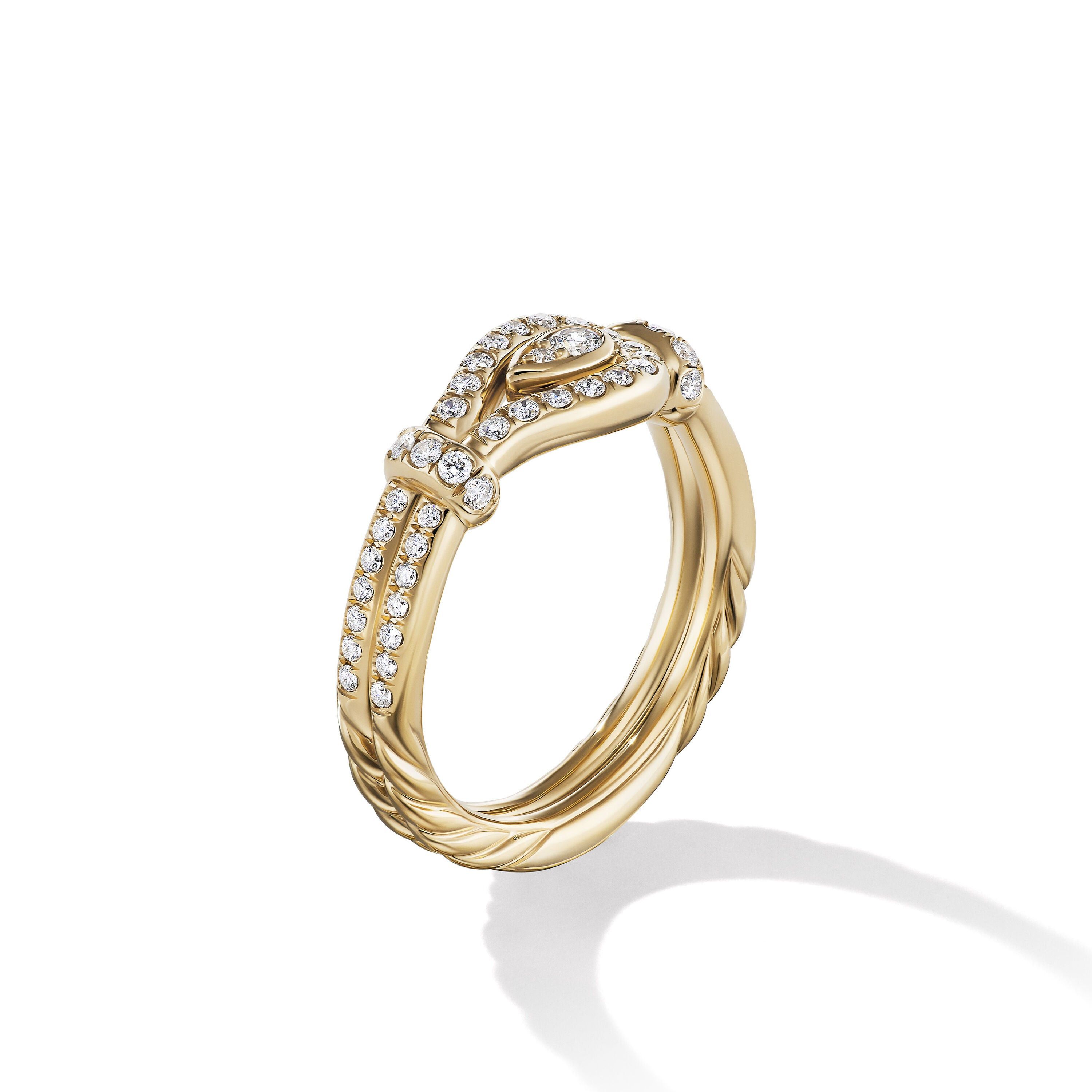 David Yurman o1w1db10325 Ring in 18K Yellow Gold with Diamonds & 4mm Size ONE SIZE - 3 Thumbnail