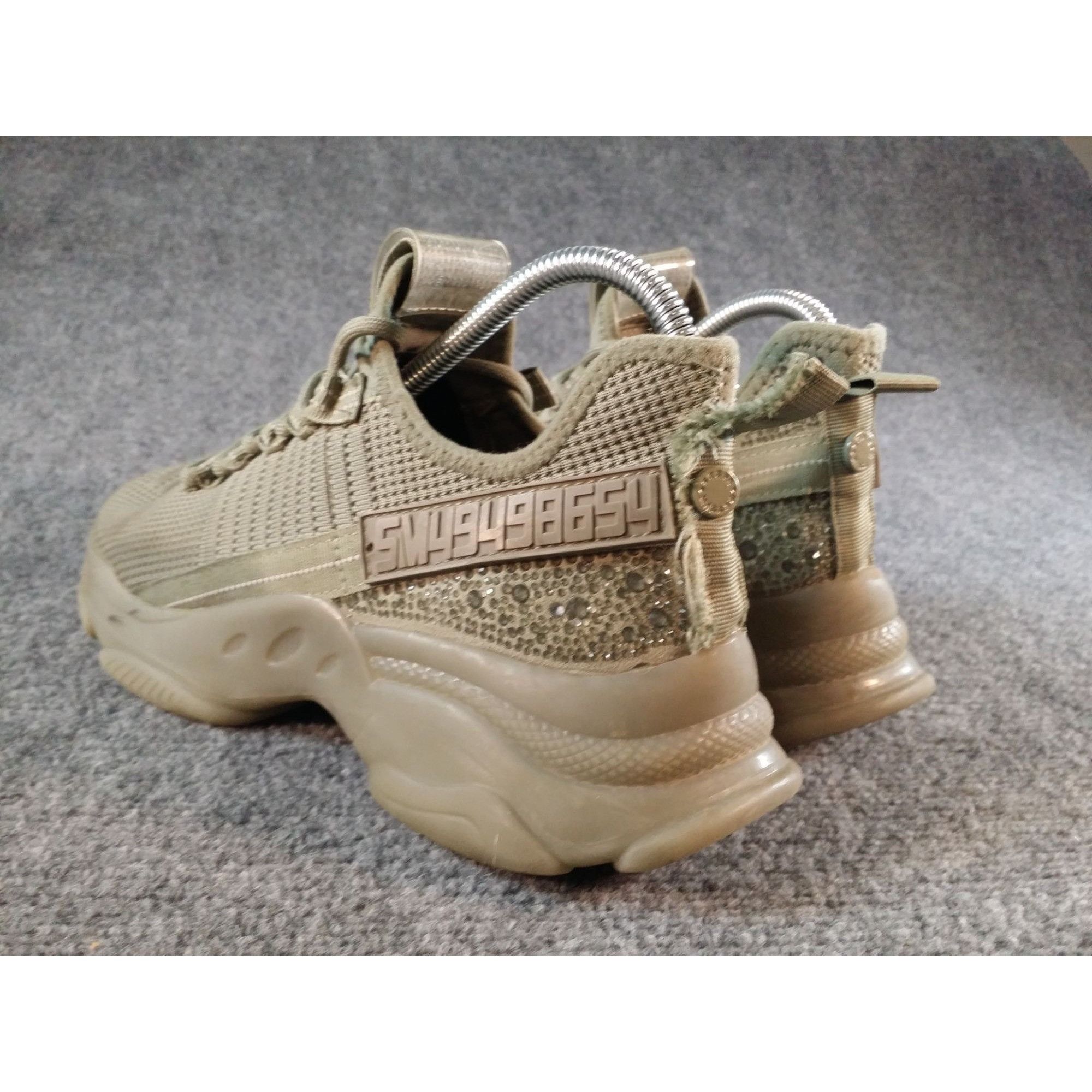 Steve Madden Steve Madden SM NY90 Green Rhinestone Maxima Sneaker Women S Size US 9.5 / IT 39.5 - 3 Thumbnail