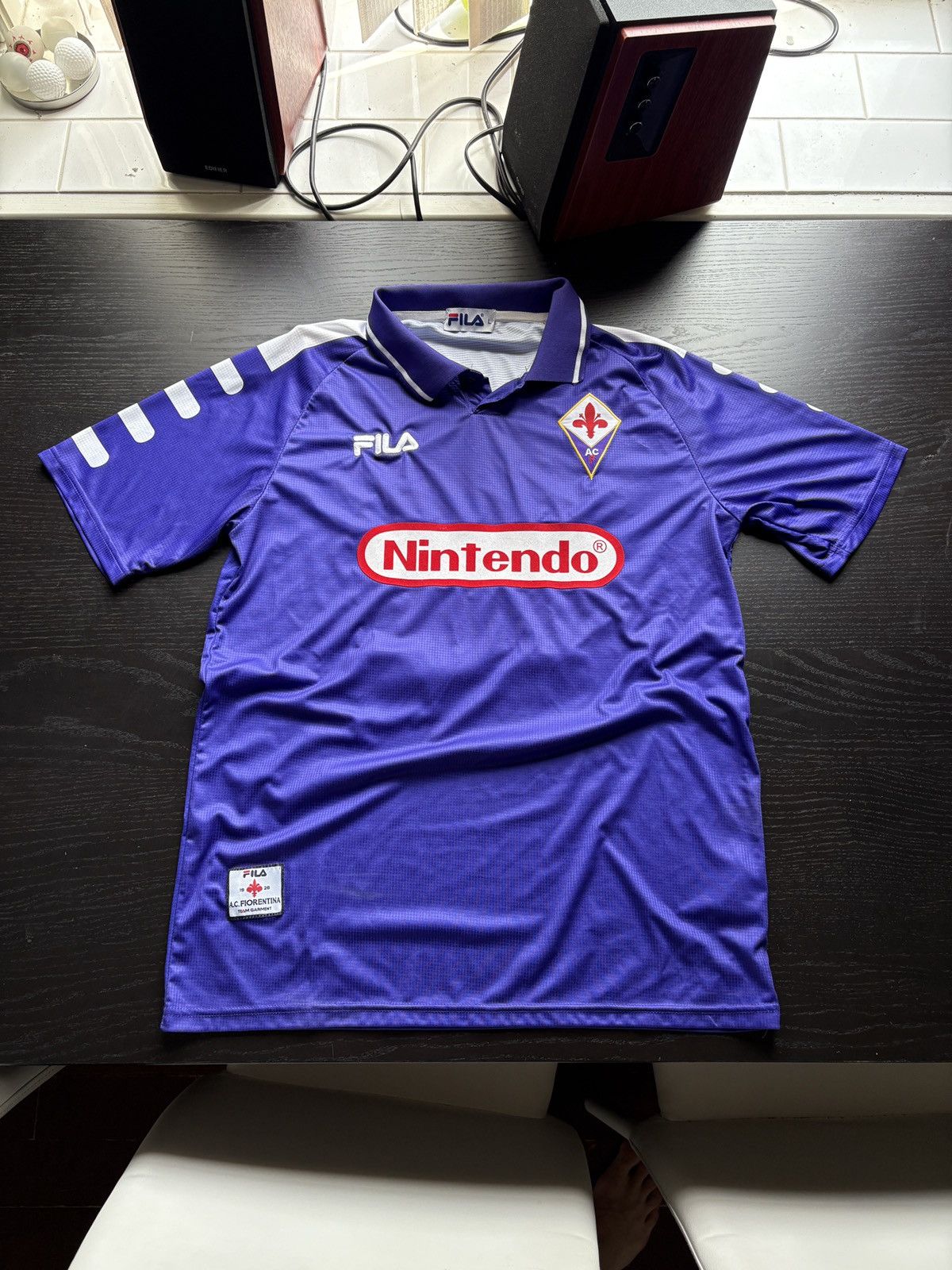 Fila 1997/98 AC Fiorentina Rui Costa Jersey Size US L / EU 52-54 / 3 - 1 Thumbnail