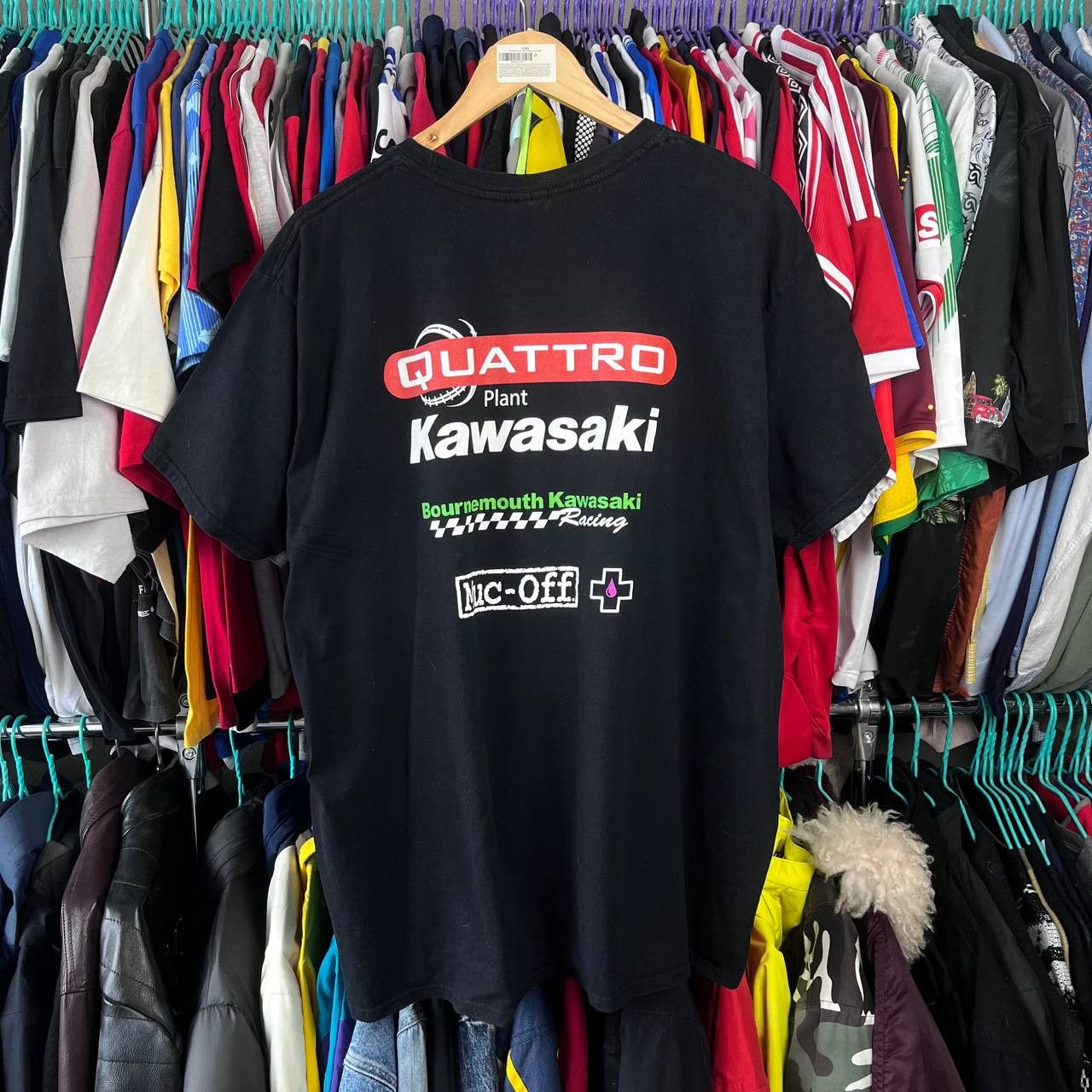 Gildan Kawasaki British Superbike Team 2015 Moto Racing Tshirt Size US XXL / EU 58 / 5 - 5 Thumbnail