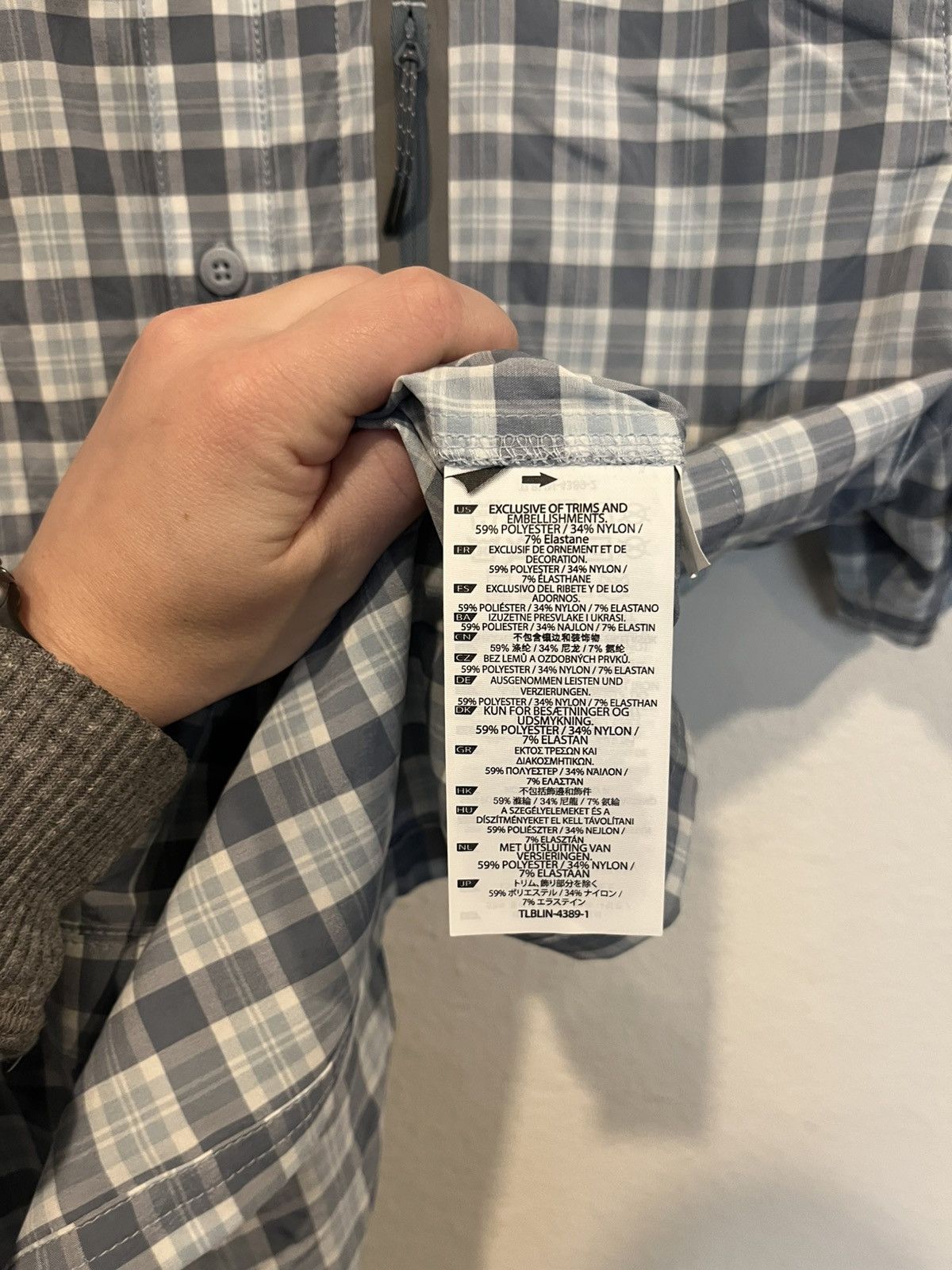 5.11 5.11 Tactical Men’s Plaid Blue Grey Short Sleeve Button Down Size US M / EU 48-50 / 2 - 4 Thumbnail