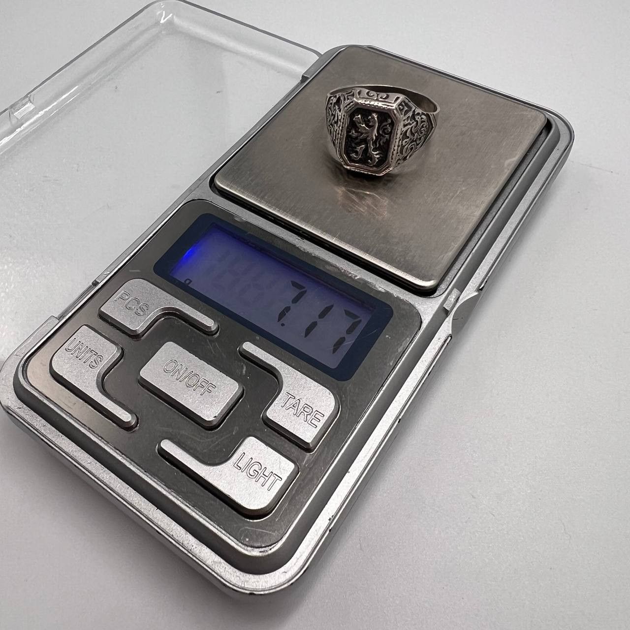 Sterling Silver Vintage 925 Sterling Silver Lion Signet Ring Size 12 Size ONE SIZE - 4 Thumbnail