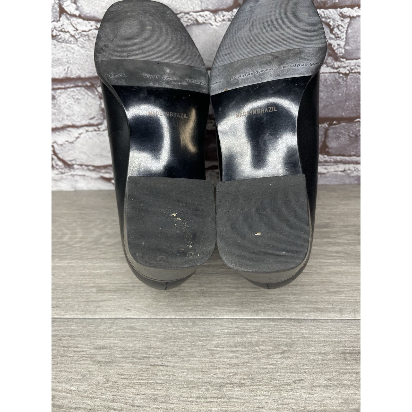 Rockport Rockport Black Leather Square Toe Casual Heel Shoes Women Sz Size US 8.5 / IT 38.5 - 6 Thumbnail