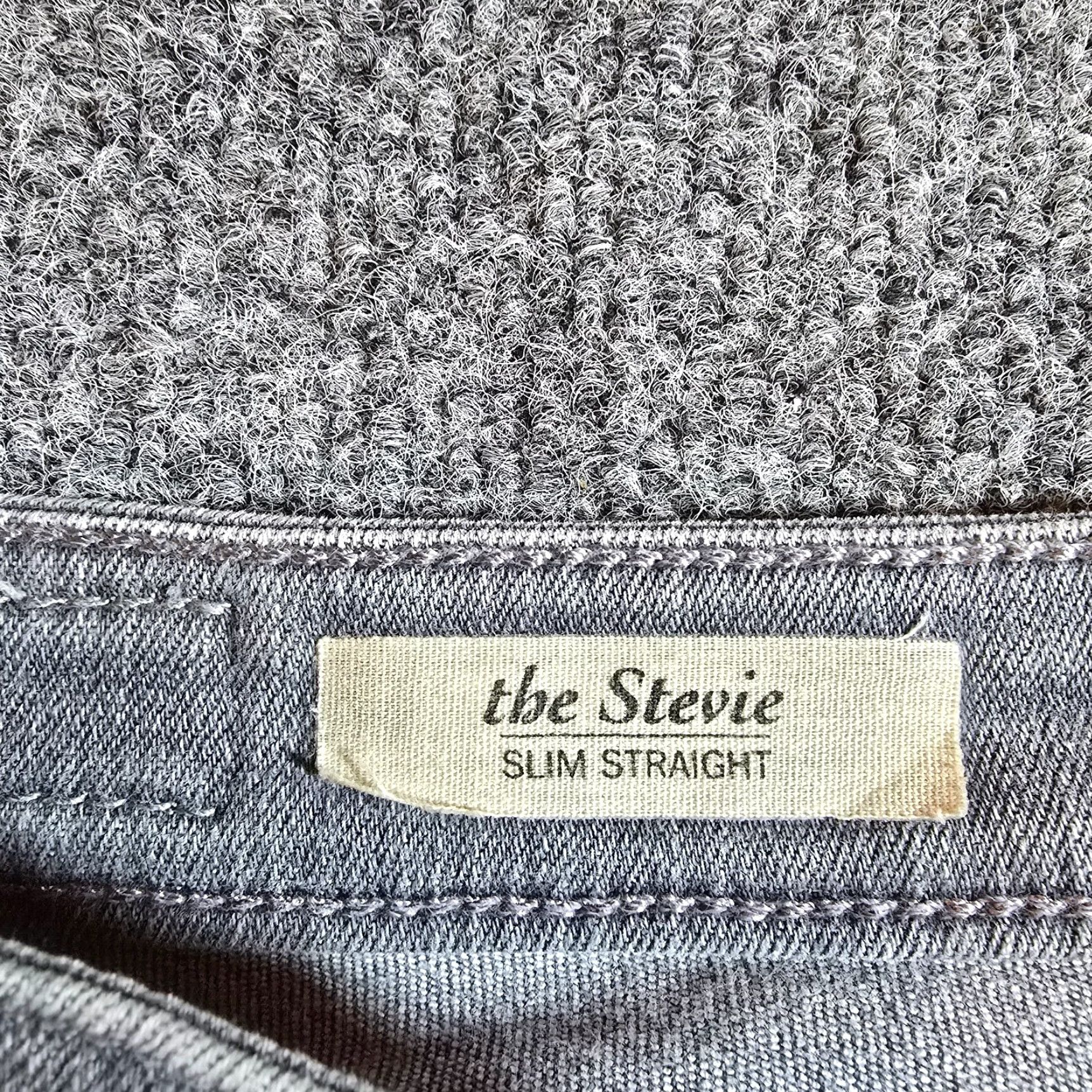 Vintage AG Adriano Goldschmied Jeans Women Slim The Stevie Straight Distressed Gray 26 Denim Cotton Polyester PANTS Regular Size 26 Women Size 26" / US 2 / IT 38 - 4 Thumbnail
