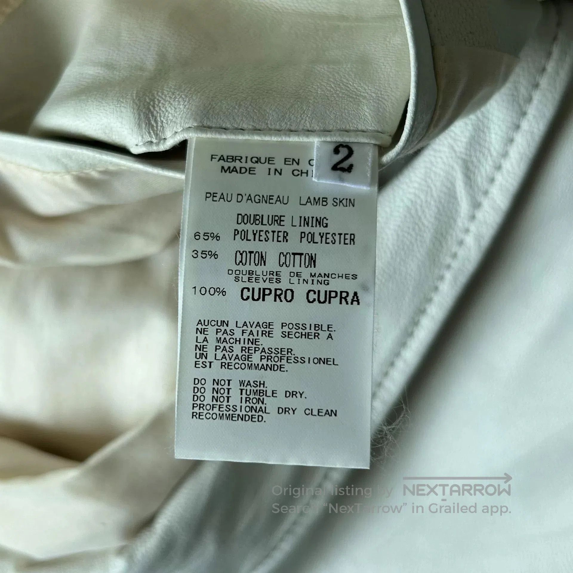 Yohji Yamamoto Yohji Yamamoto White Leather Suit Jacket. Size US S / EU 44-46 / 1 - 8 Thumbnail