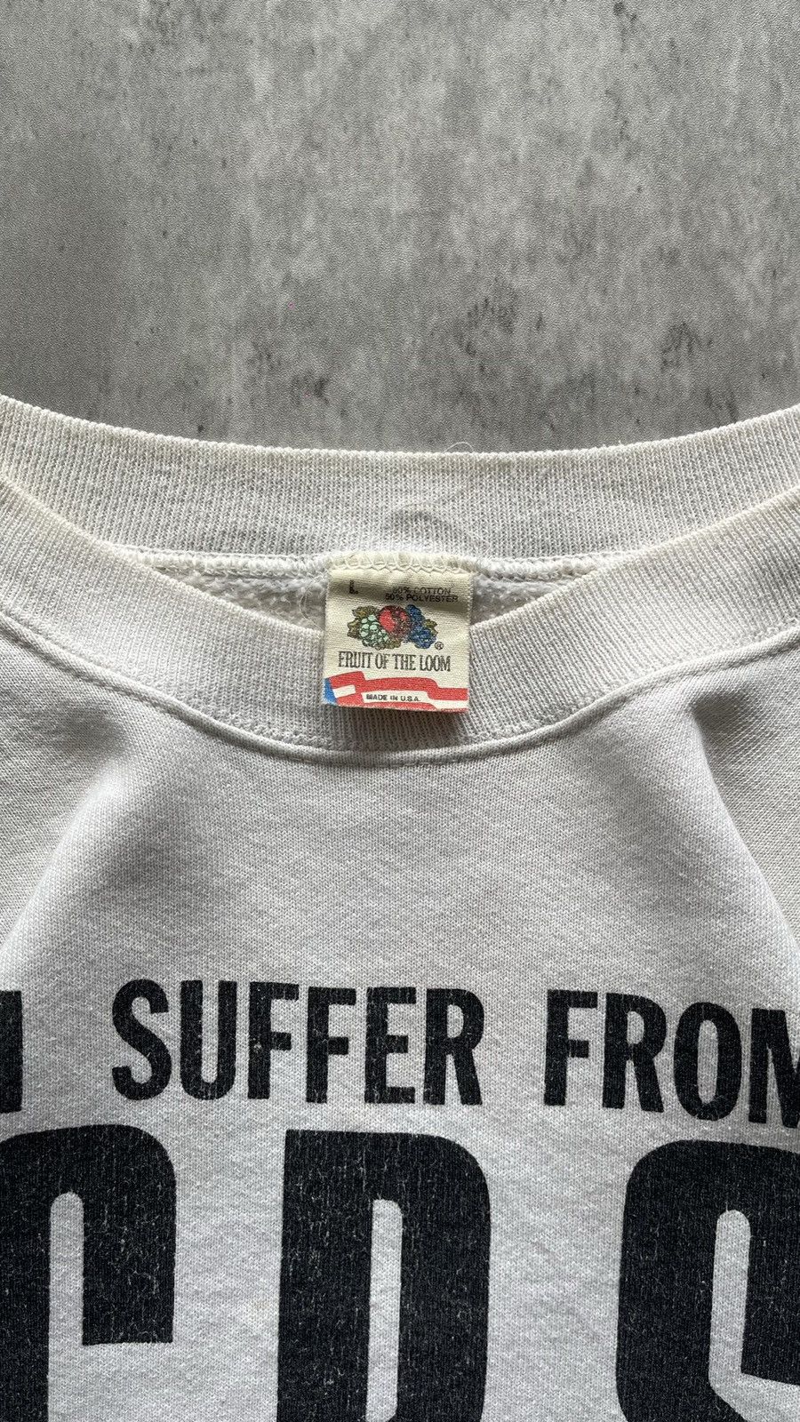 Russell Athletic × Vintage 1990S I SUFFER FROM "CRS" CAN'T REMEMBER SHIT SWEATSHIRT Size US L / EU 52-54 / 3 - 4 Thumbnail
