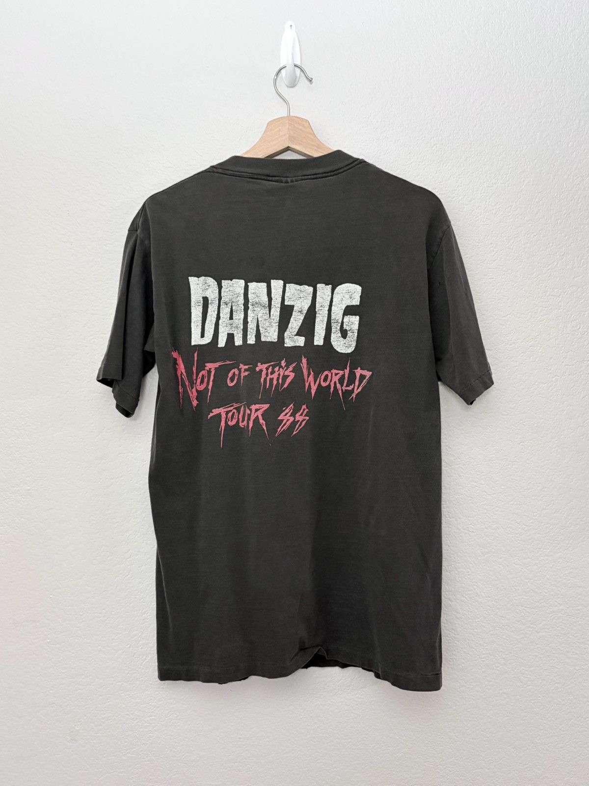Vintage RARE 80’s DANZIG DISTRESSED NOT OF THIS WORLD TOUR TEE Size US L / EU 52-54 / 3 - 2 Thumbnail