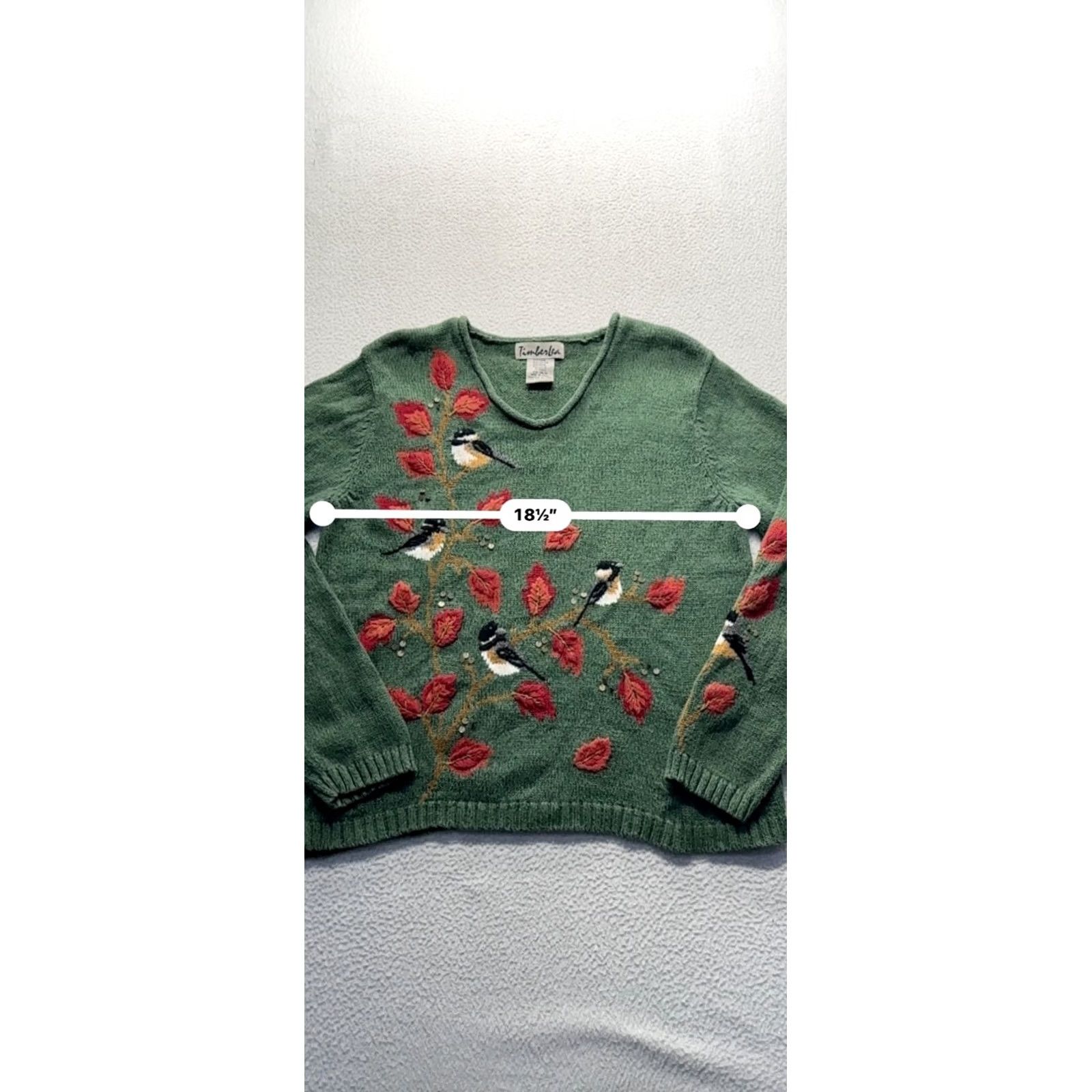 Vintage Timberlees Embroidered Cardigan Knit Sweater Green M Womens Size M / US 6-8 / IT 42-44 - 8 Thumbnail