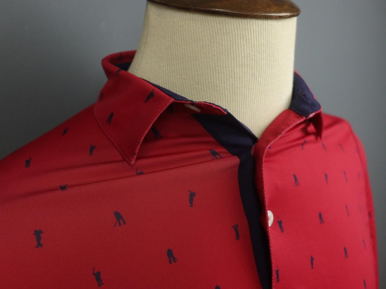 KJUS Kjus Red Collared Comfort Fit UPF50+ Golf Polo Shirt Size 52 Size ONE SIZE - 4 Thumbnail