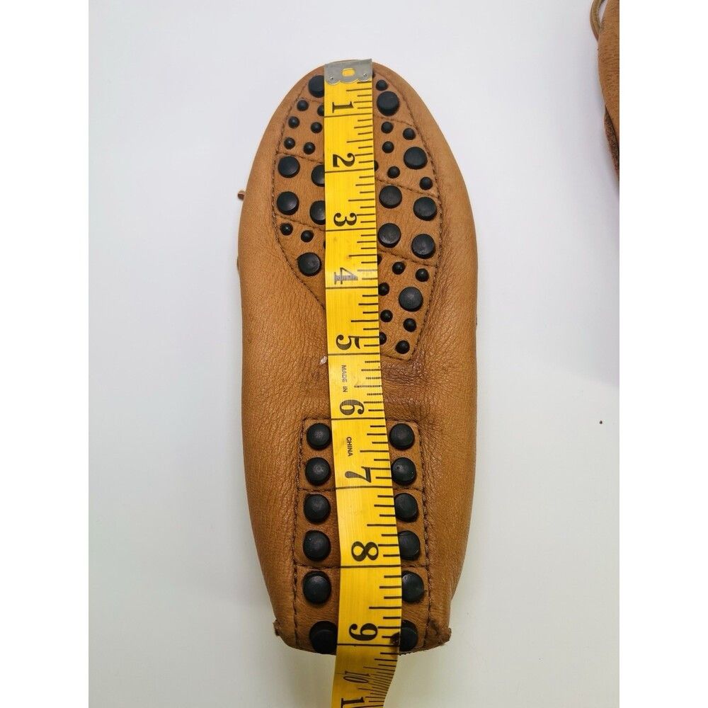 Minnetonka Minnetonka Moccasin Moose Hide Leather Driver Tan Handmade Size US 6.5 / IT 36.5 - 8 Thumbnail