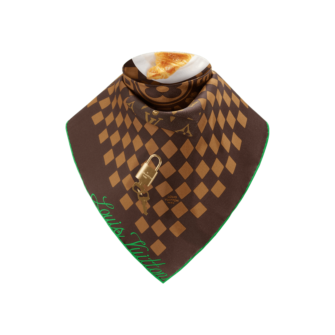 Louis Vuitton Parisian Breakfast Bandana Size ONE SIZE - 3 Thumbnail
