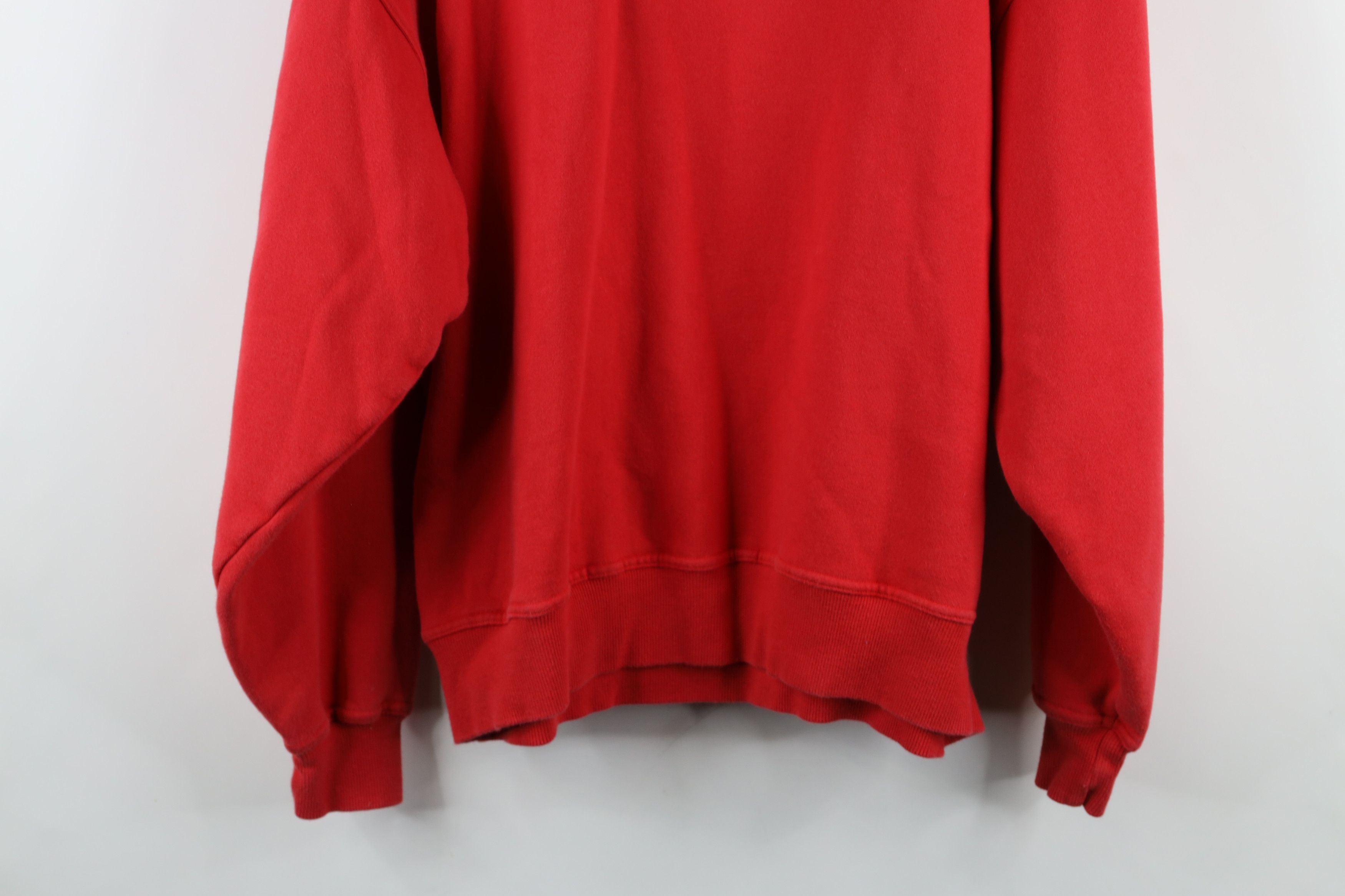 Vintage Vintage 90s FILA Spell Out Big Logo Crewneck Sweatshirt Red Size US L / EU 52-54 / 3 - 10 Thumbnail