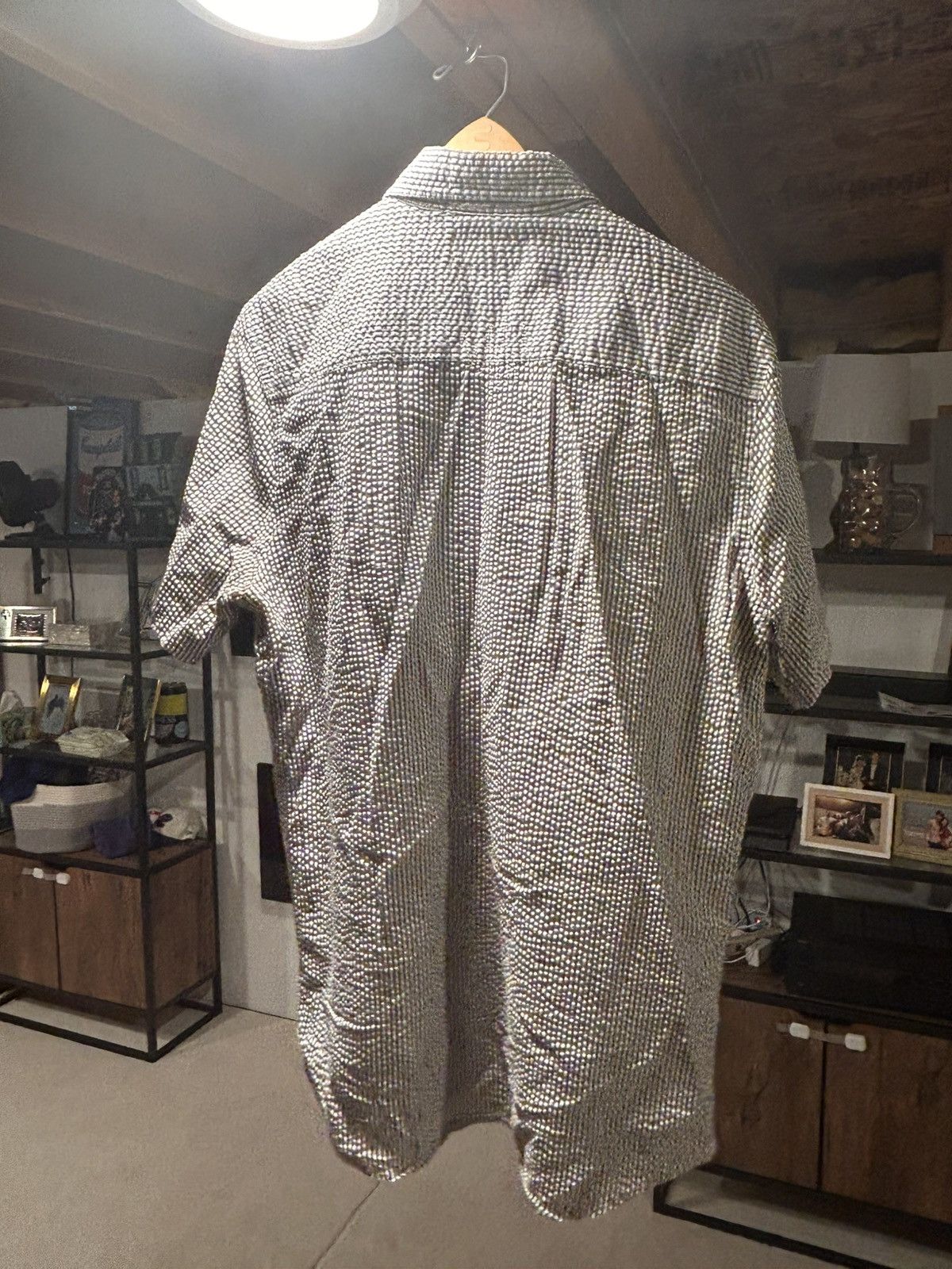 The Hundreds 2010 The Hundreds Bomb searsucker button up polo Size US L / EU 52-54 / 3 - 6 Thumbnail