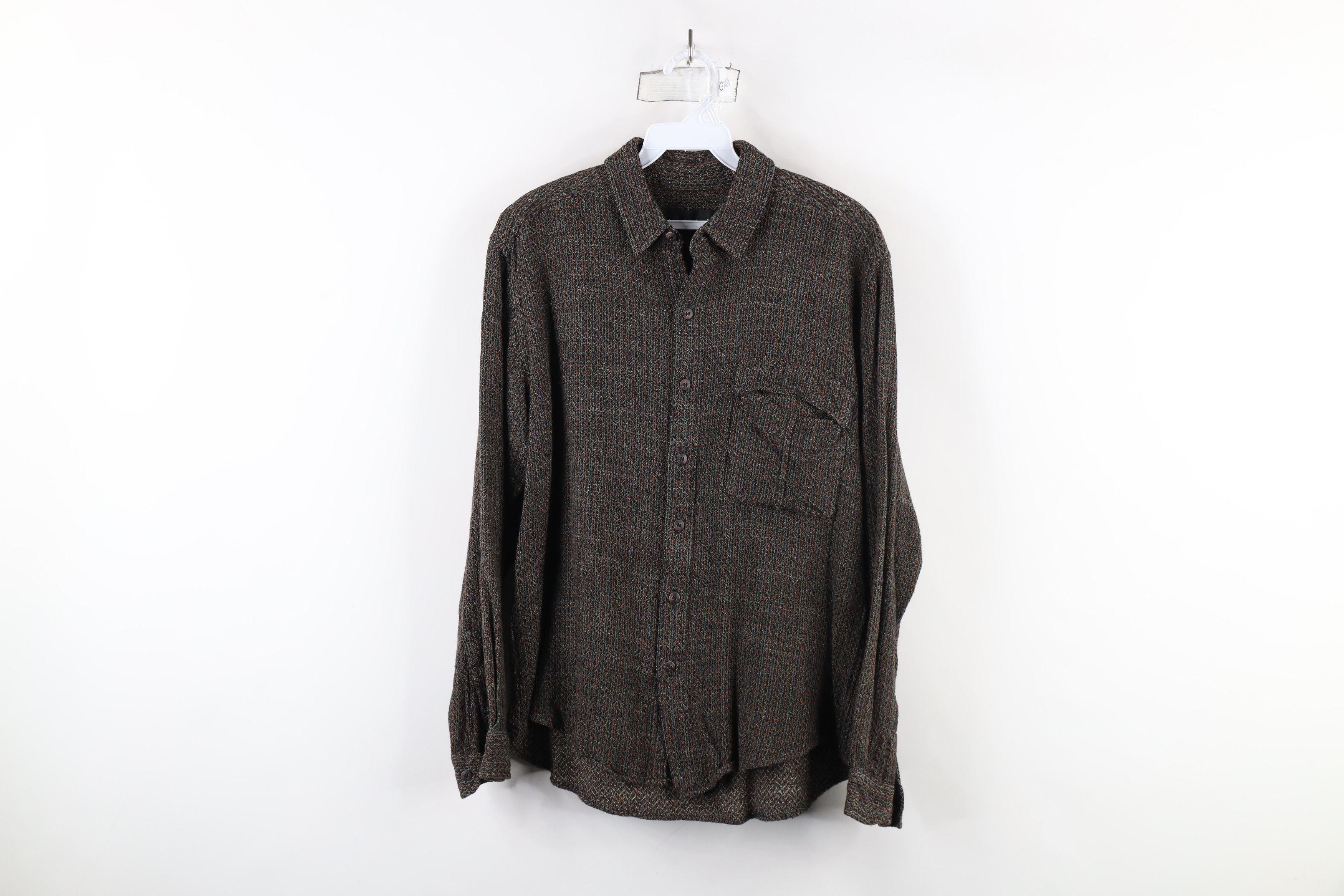 Vintage Vintage 70s Streetwear Rainbow Collared Button Shirt USA Size US M / EU 48-50 / 2 - 1 Thumbnail