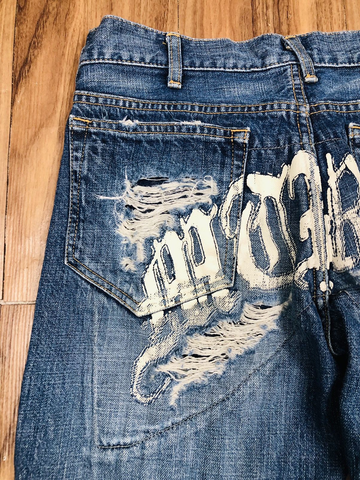 Other Material Boy Distress Jeans (35) Size US 31 - 15 Thumbnail