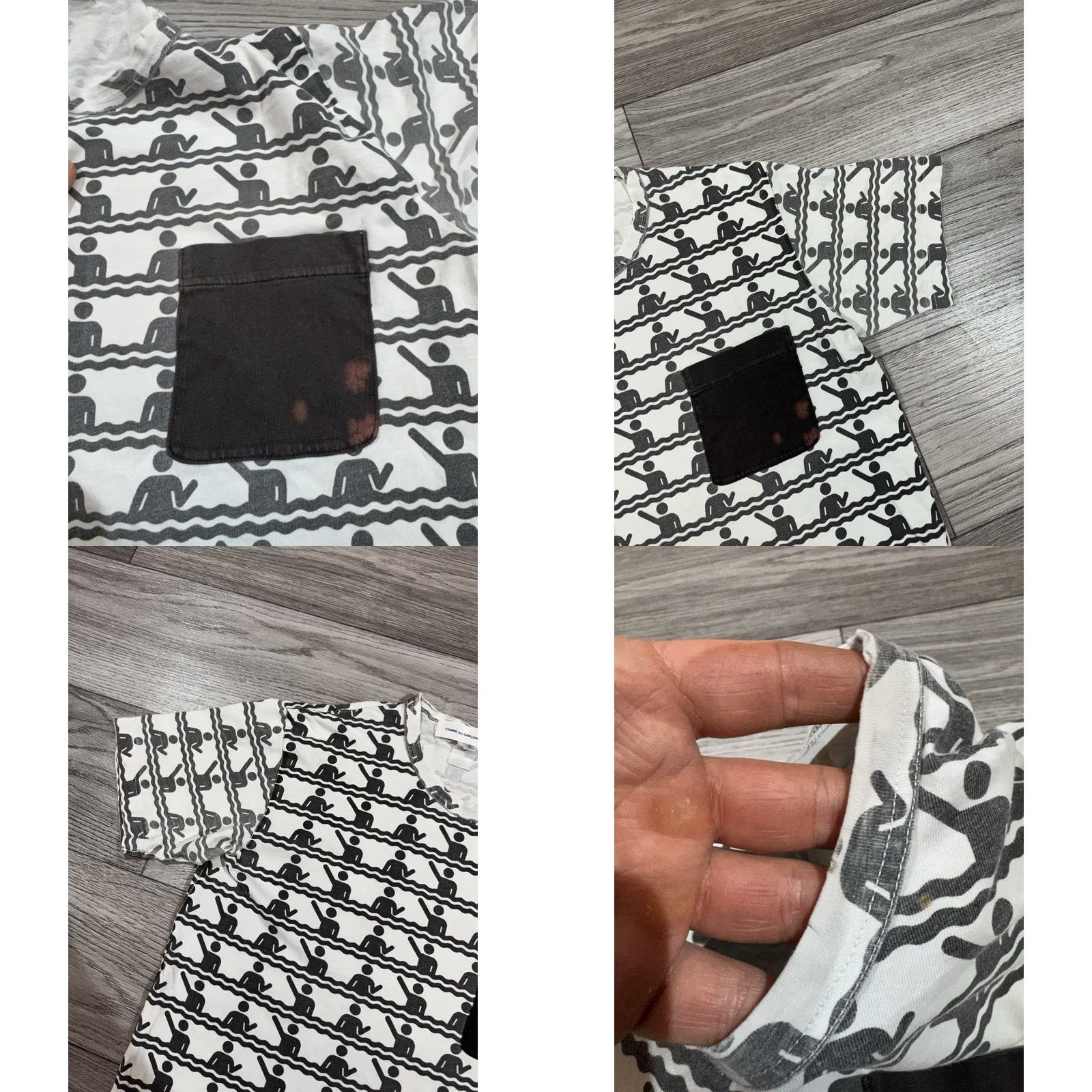 Comme des Garcons Girl Comme des Garçons Rei Kawakubo All Over Print Pocket T-Shirt White Men’s Size S Shirts Mens S White All Over Print Pocket T-Shirt 90s (decade) Size US S / EU 44-46 / 1 - 10 Thumbnail