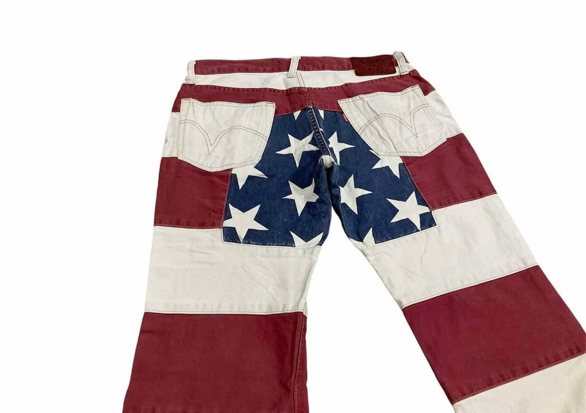 Hysteric Glamour 🔥Y2K Archived Hysteric Glamour Hagi Flared Denim USA Flag Size US 30 / EU 46 - 7 Thumbnail