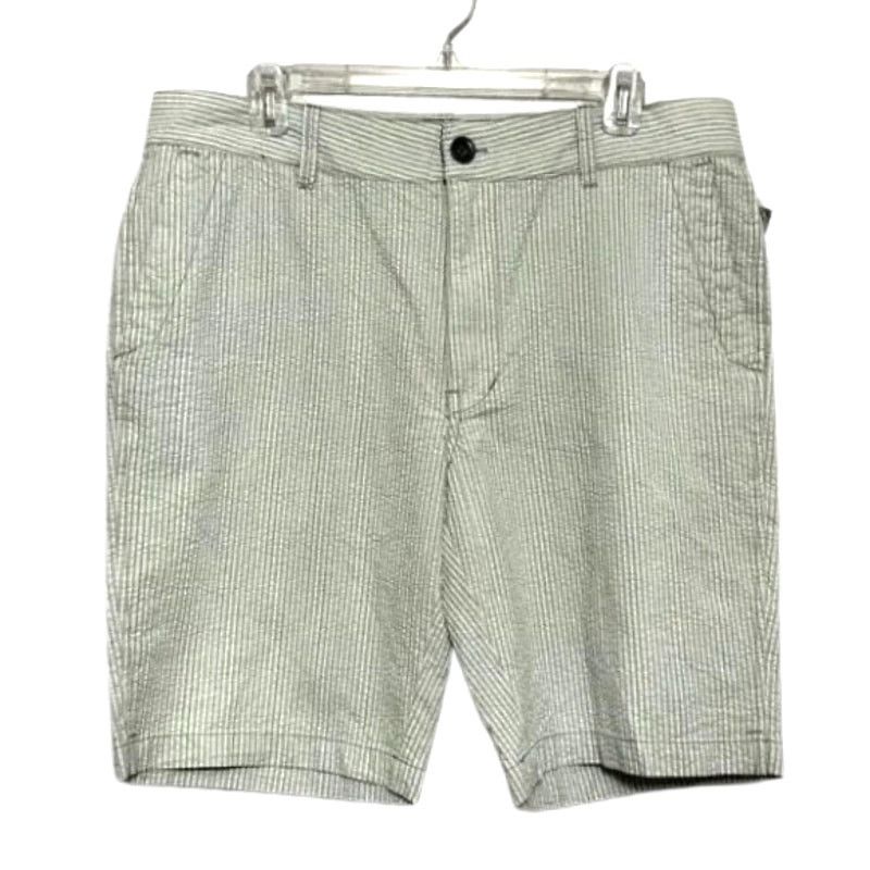 Other Union Chino Shorts Seersucker Flat Front Green White 36W NWT Size US 36 / EU 52 - 1 Thumbnail