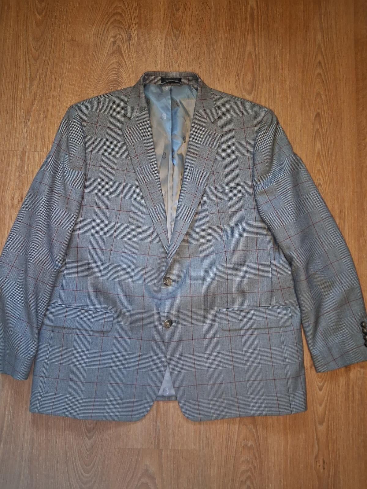 Polo Ralph Lauren Ralph Lauren Sport Coat Mens 46R Gray Glen Plaid Wool Size 46R - 1 Thumbnail