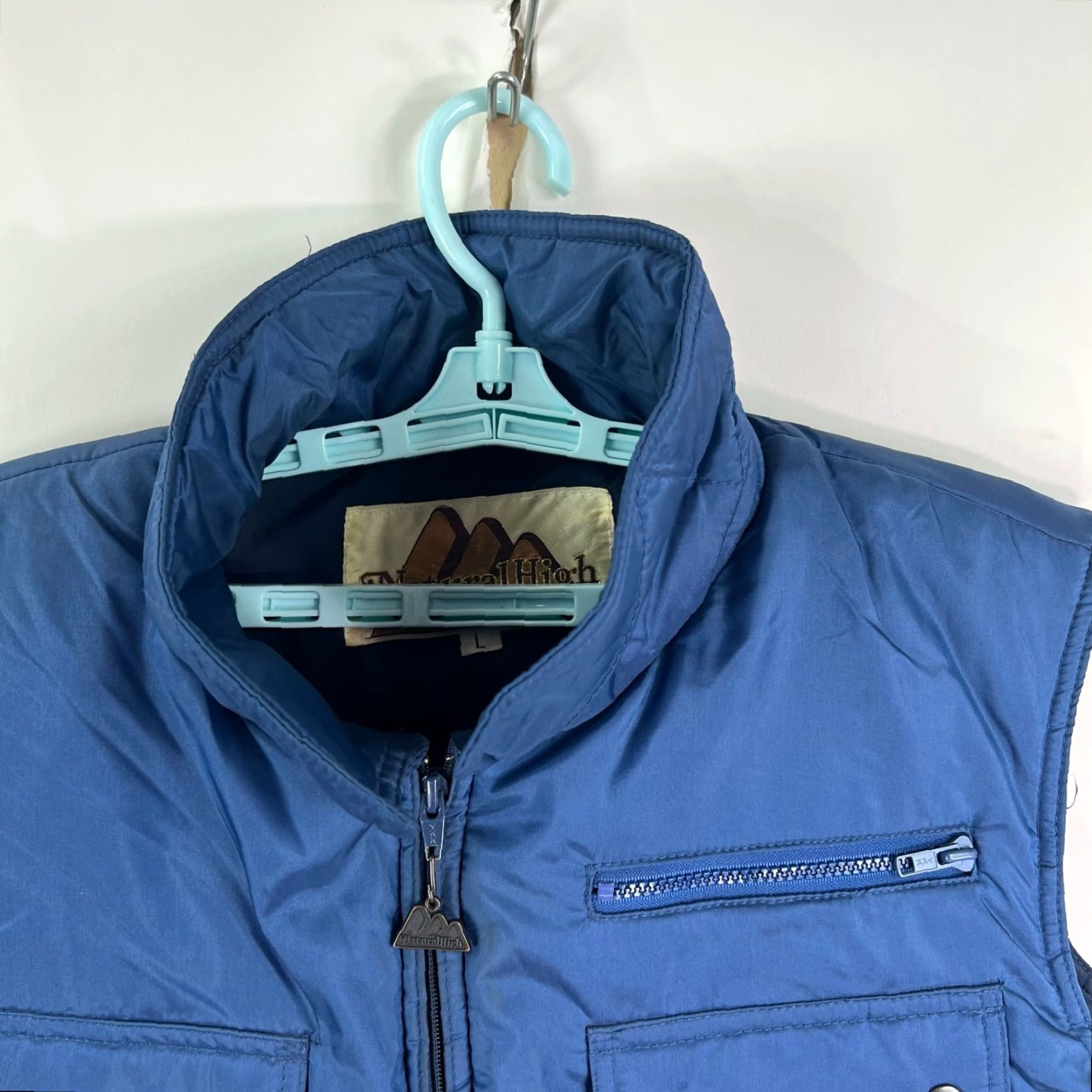 Vintage NATURAL HIGH Down Puffer Vest Mens Size L Blue Size US L / EU 52-54 / 3 - 3 Thumbnail