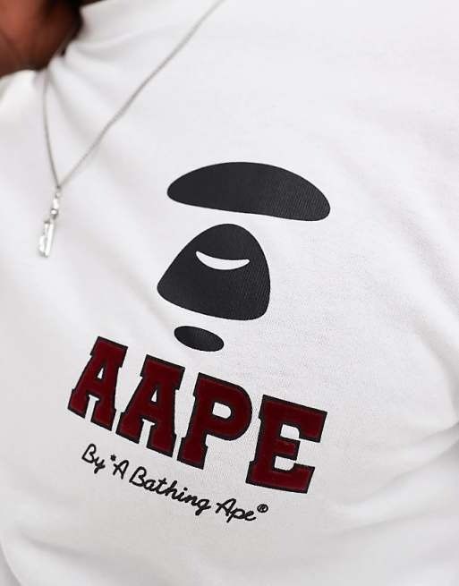 Aape Aape By A Bathing Ape Logo Long Sleeve T-shirt w/ Back Print Size US M / EU 48-50 / 2 - 3 Thumbnail