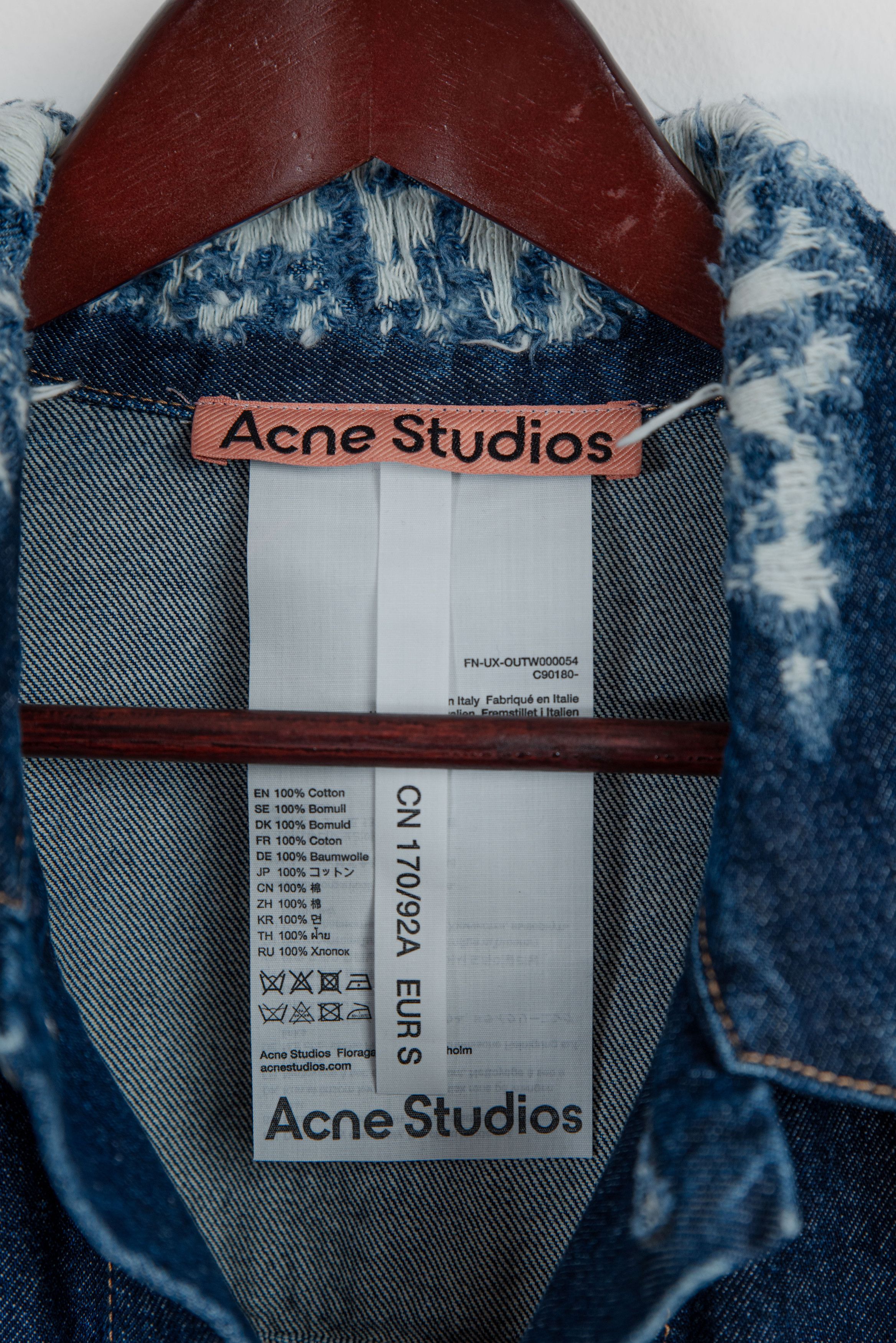Acne Studios Acne Studios Distressed Denim Jacket Size S / US 4 / IT 40 - 6 Thumbnail