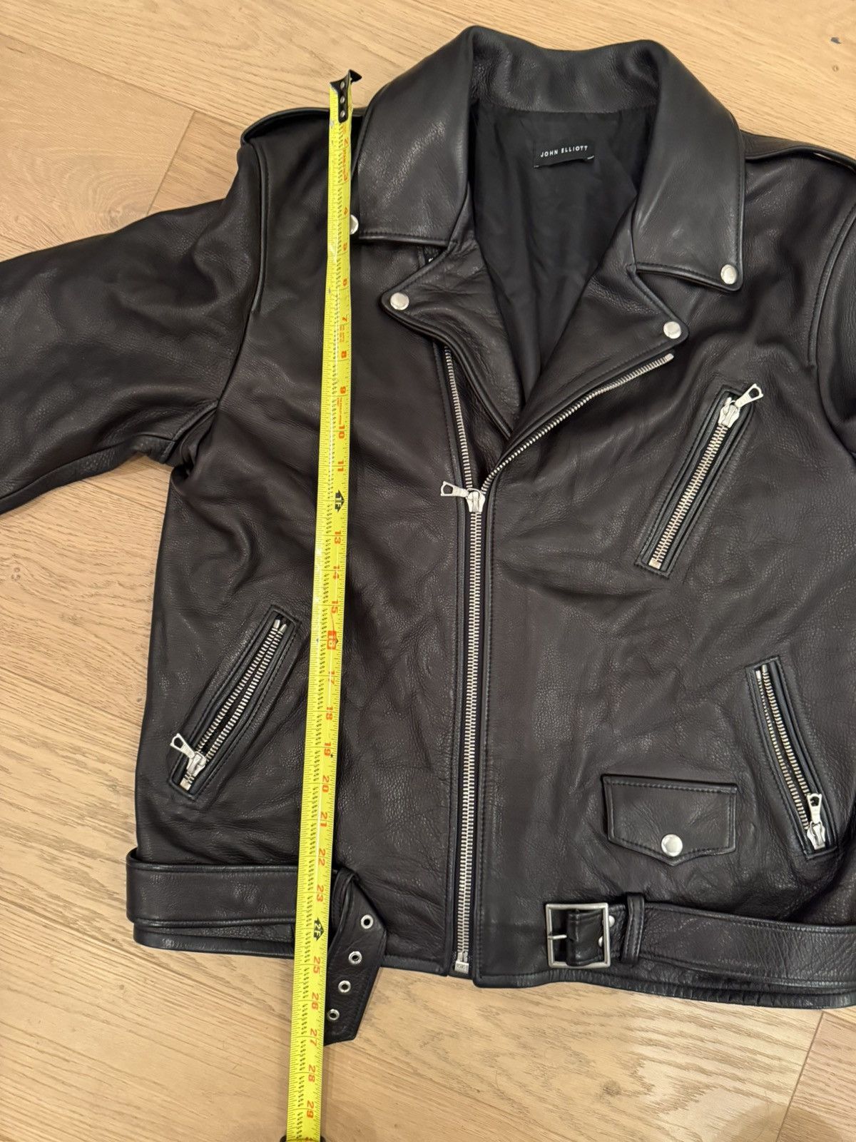 John Elliott John eliiot black leather moto jacket Size US L / EU 52-54 / 3 - 6 Thumbnail