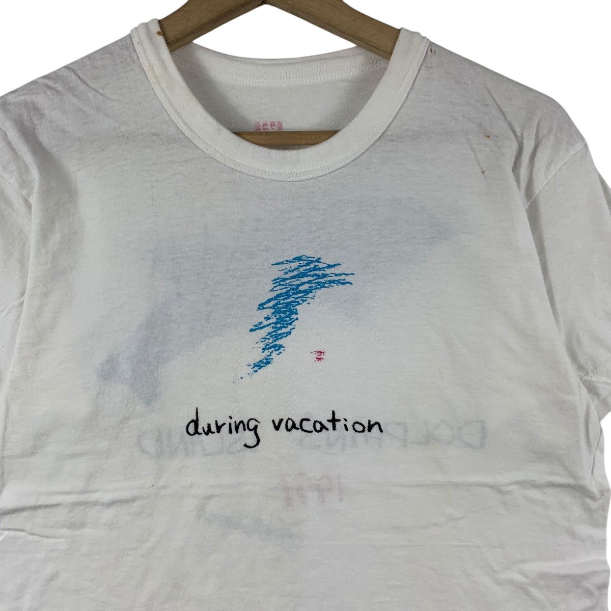 Vintage Vintage 1991 DOLPHIN’S ISLAND LONG VACATION Tee Shirt Top Size S / US 4 / IT 40 - 4 Thumbnail