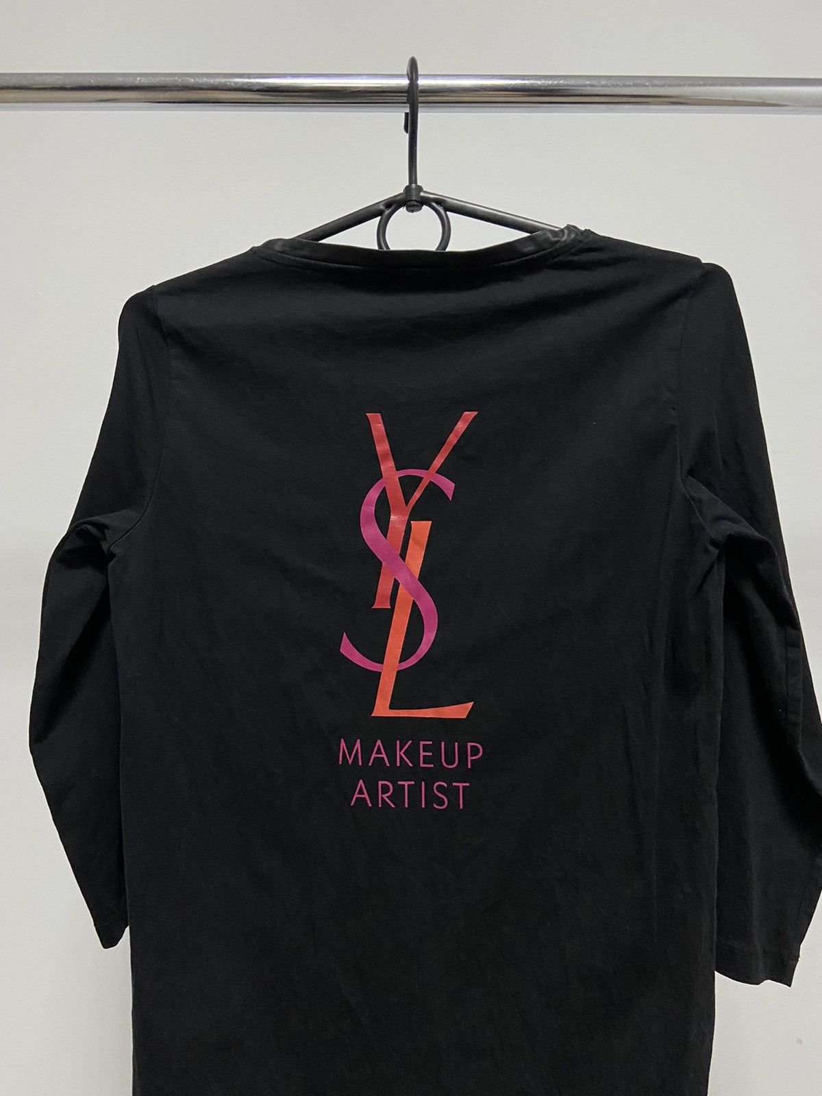 Vintage × Yves Saint Laurent Yves Saint Laurent Make Up Artist T-Shirt Vintage Big Logo Size S / US 4 / IT 40 - 3 Thumbnail