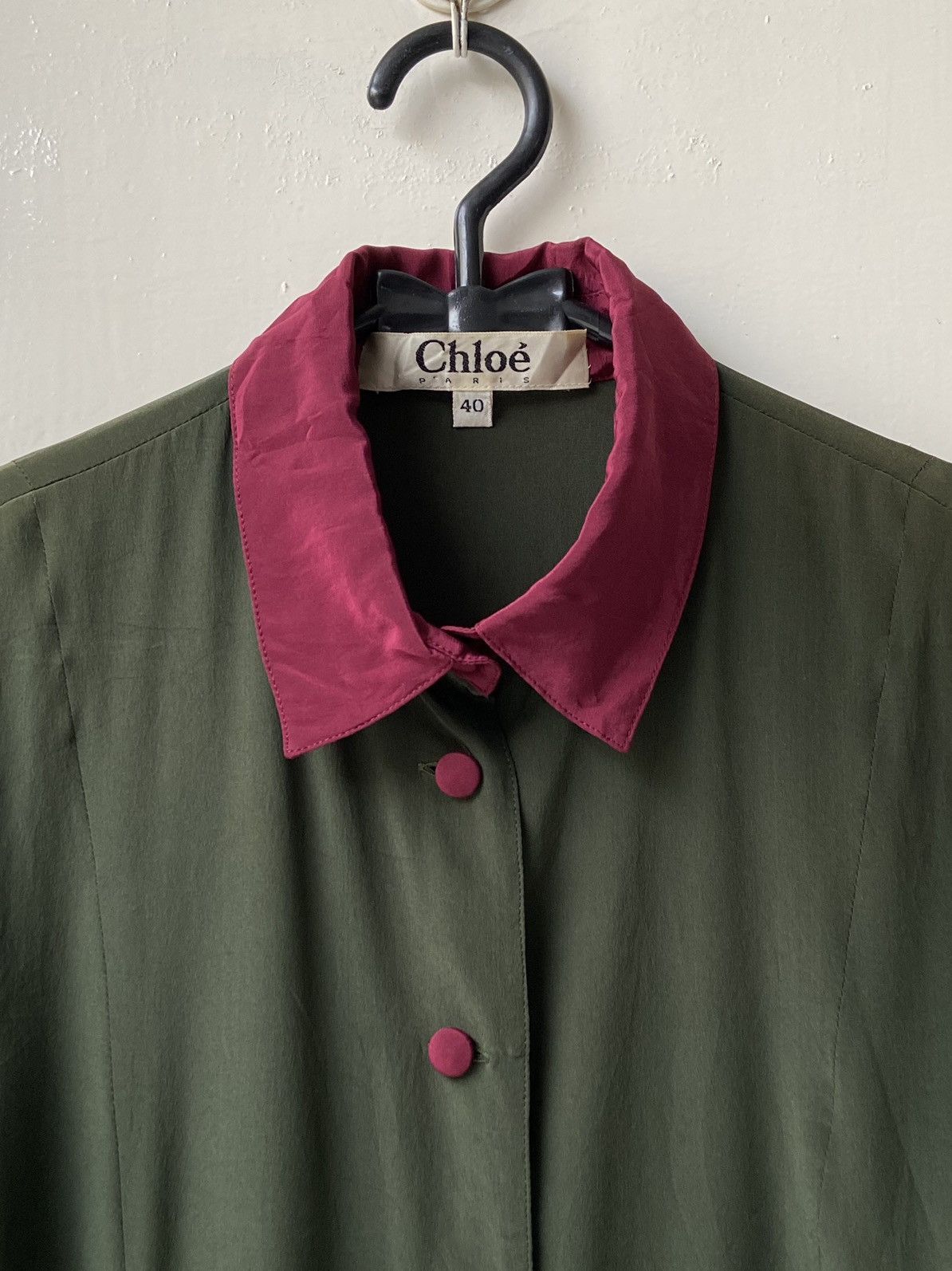 Chloe CHLOE PARIS Green Blouse Size S / US 4 / IT 40 - 12 Thumbnail