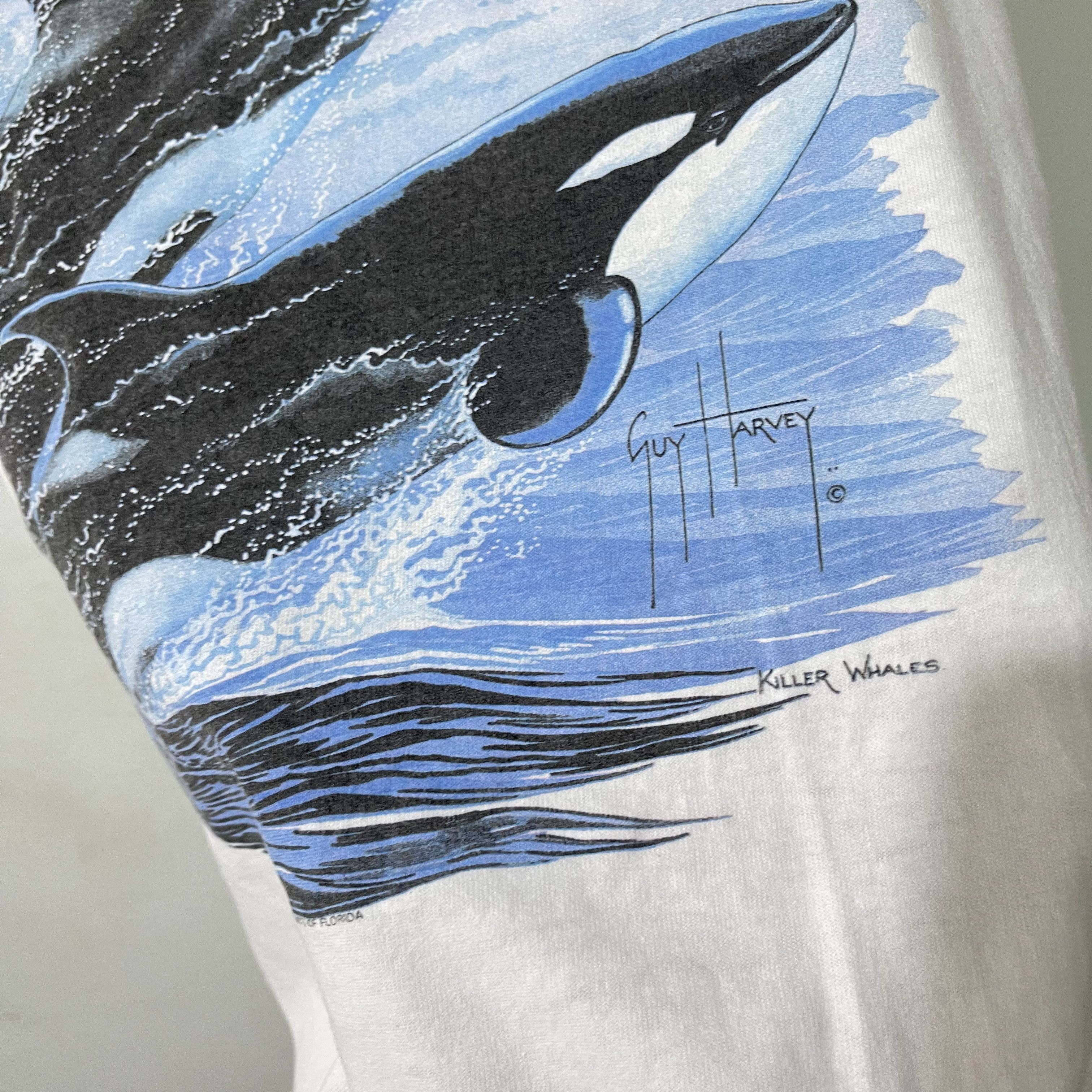 Vintage Vintage 90s Orca Whale T-Shirt Size US M / EU 48-50 / 2 - 3 Thumbnail