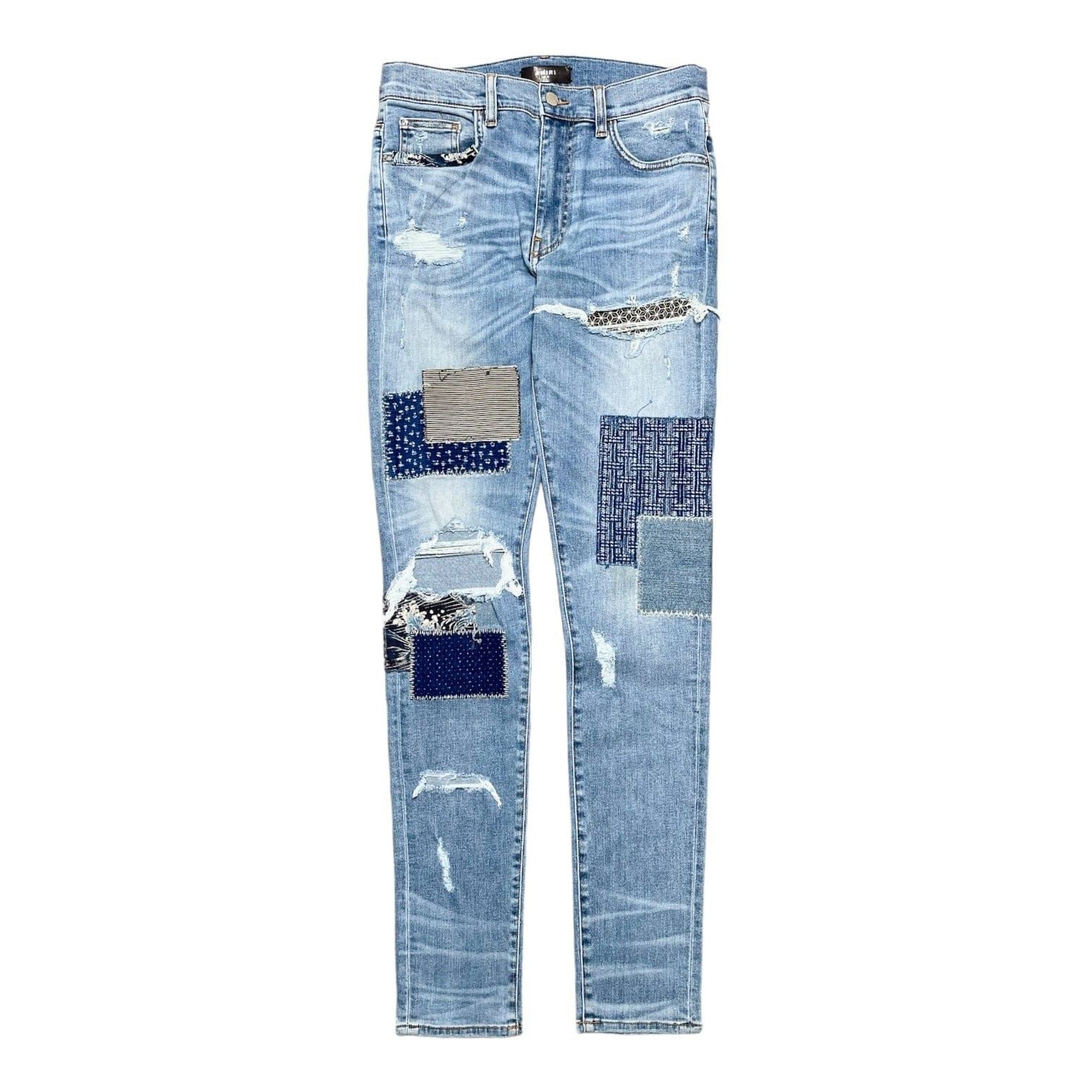 image of Amiri Japanese Repair Jeans Rosebowl, Men's (Size 32)