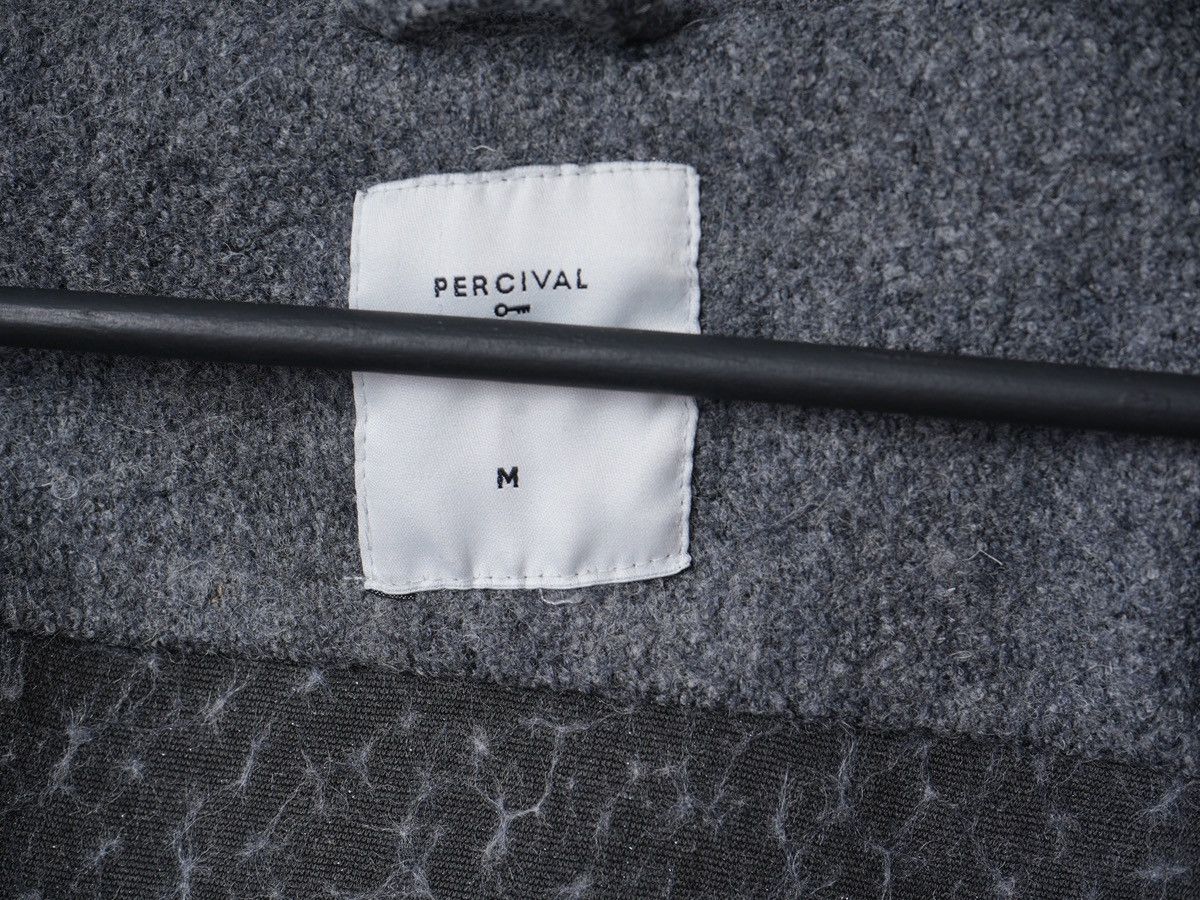 Percival Percival Wool Grey Overshirt Medium Size US M / EU 48-50 / 2 - 6 Thumbnail