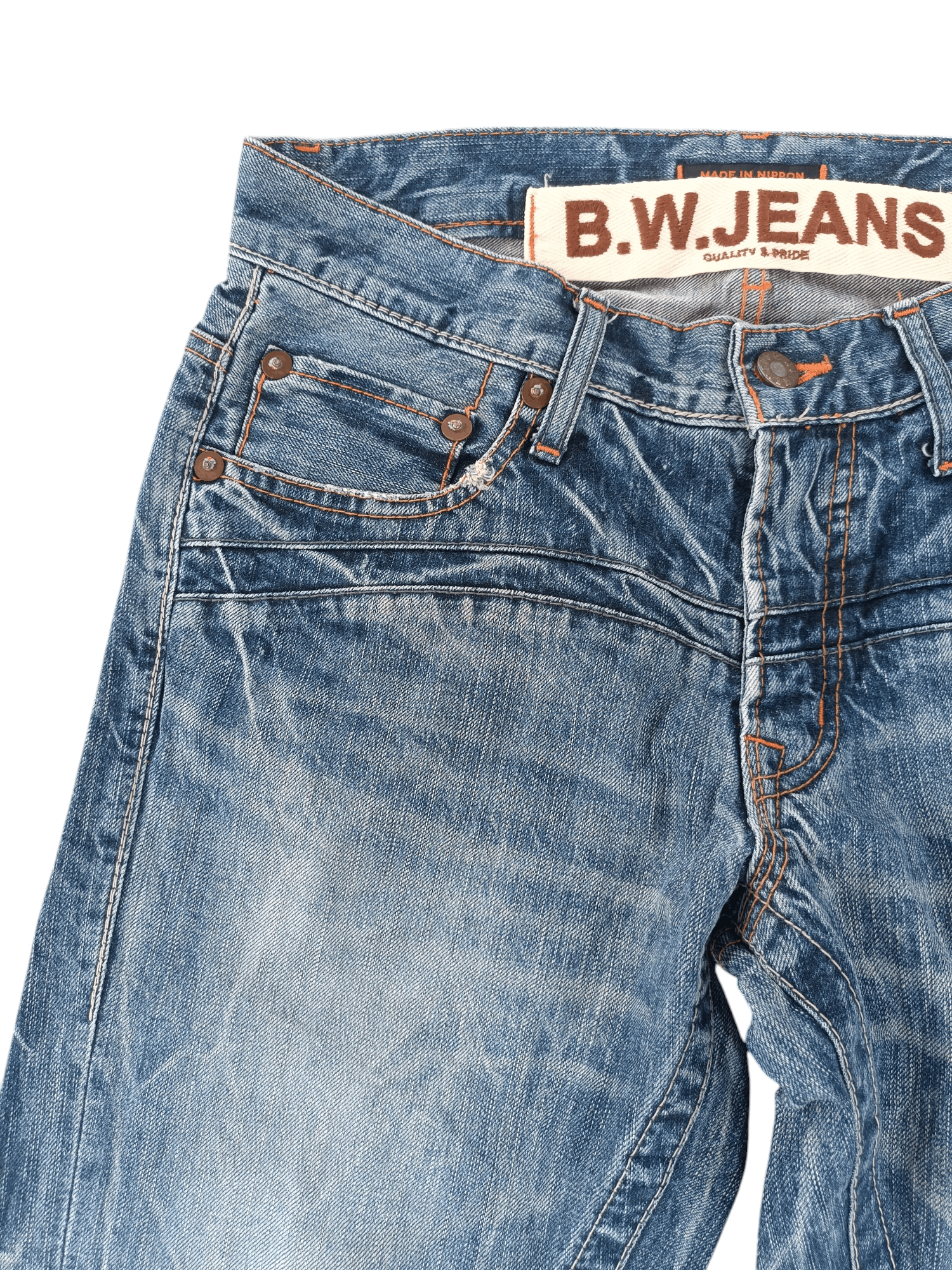 If Six Was Nine × Japanese Brand FLARED💥JAPANESE BRAND BLUE WAY THUNDER FADED DENIM 🟦 E188 Size US 30 / EU 46 - 8 Thumbnail