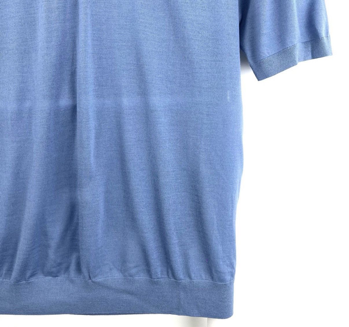 Prada Prada/Blue Polo Knit Short Sleeve with Triangle Logo K12 Size US L / EU 52-54 / 3 - 5 Thumbnail