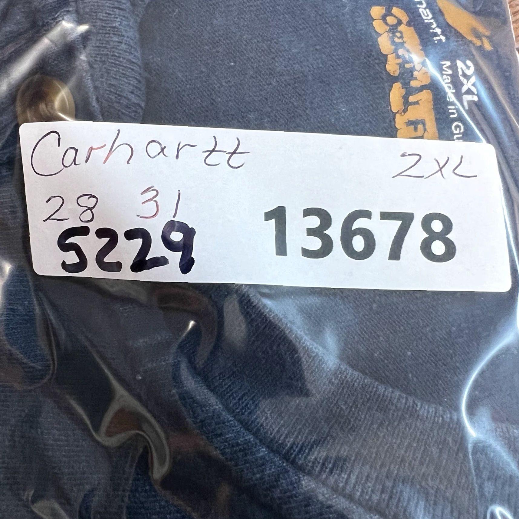 Carhartt Carhartt Original Fit Henley T-Shirt Men 2XL Blue K84-NVY Knit Cotton Heavyweight Pocket Short Sleeve 90s Outdoor Logo Regular Fit Size US XXL / EU 58 / 5 - 8 Thumbnail
