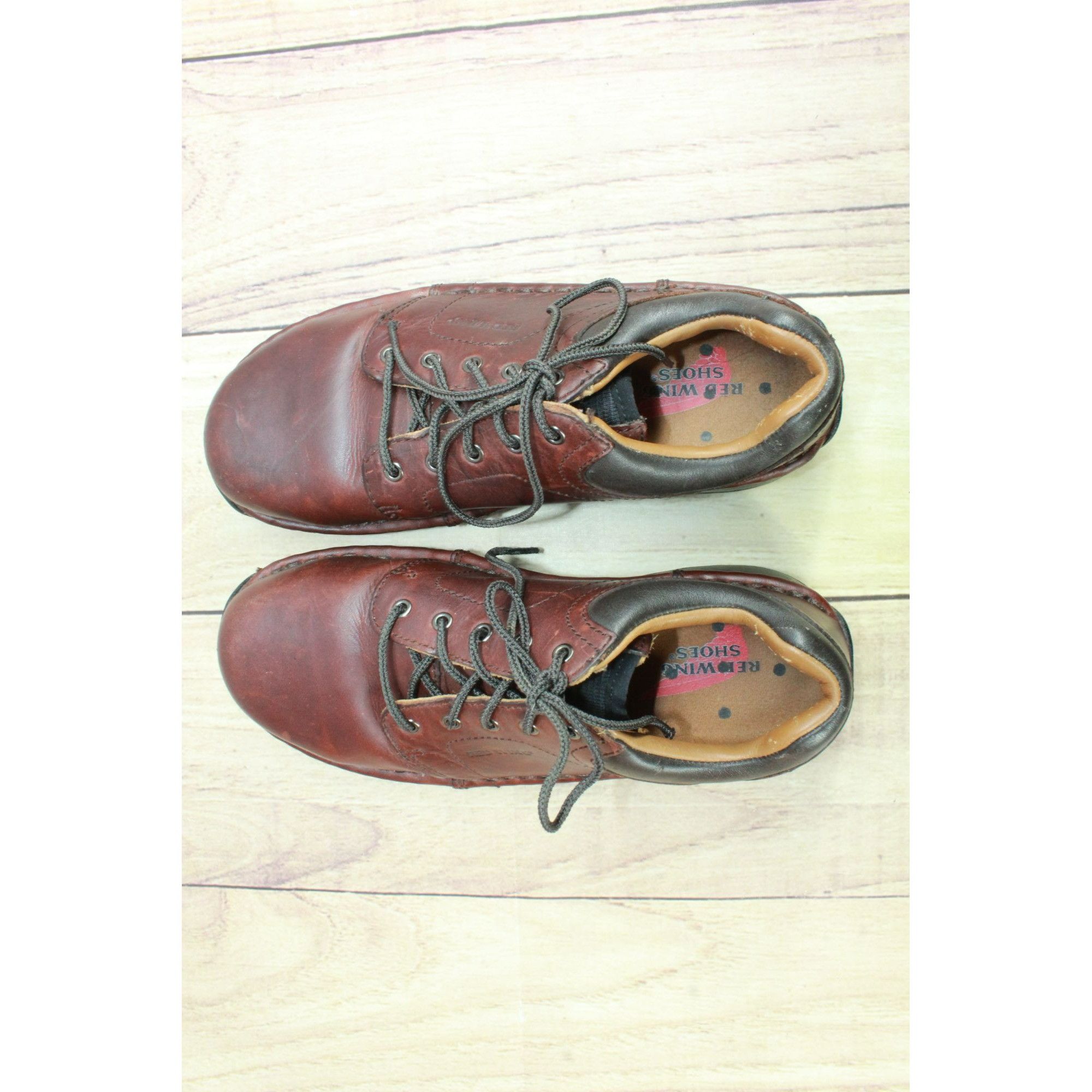 Leather × Red Wing Red Wing Women's Slip Resistant Steel Toe Oxford Shoes Size US 6.5 / IT 36.5 - 7 Thumbnail