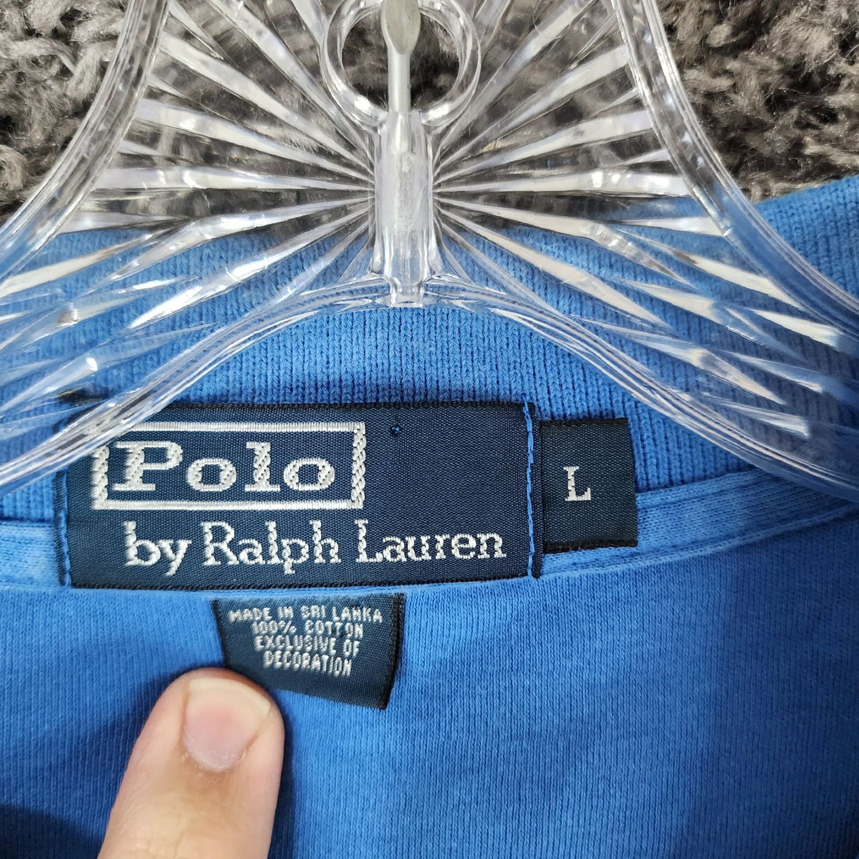 Polo Ralph Lauren Polo Ralph Lauren Mens Blue 100% Cotton Short Sleeve Polo Size L Size US L / EU 52-54 / 3 - 4 Thumbnail