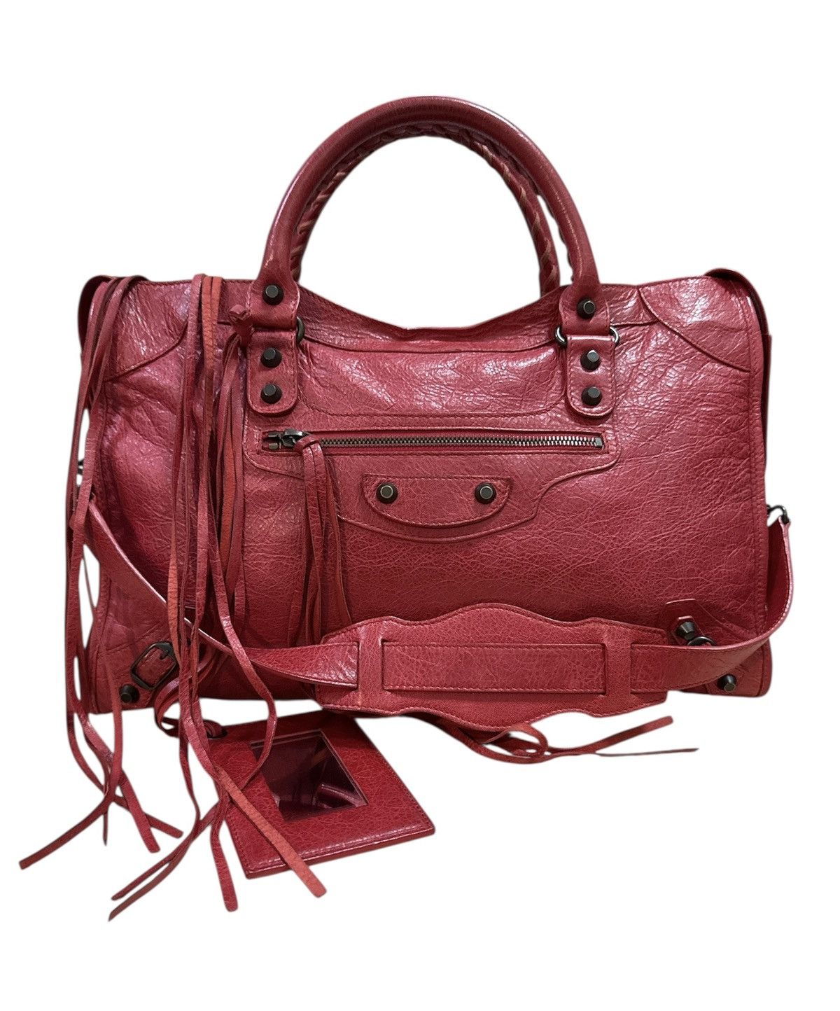 Balenciaga × Vintage Vintage Balenciaga city bag leather lampo